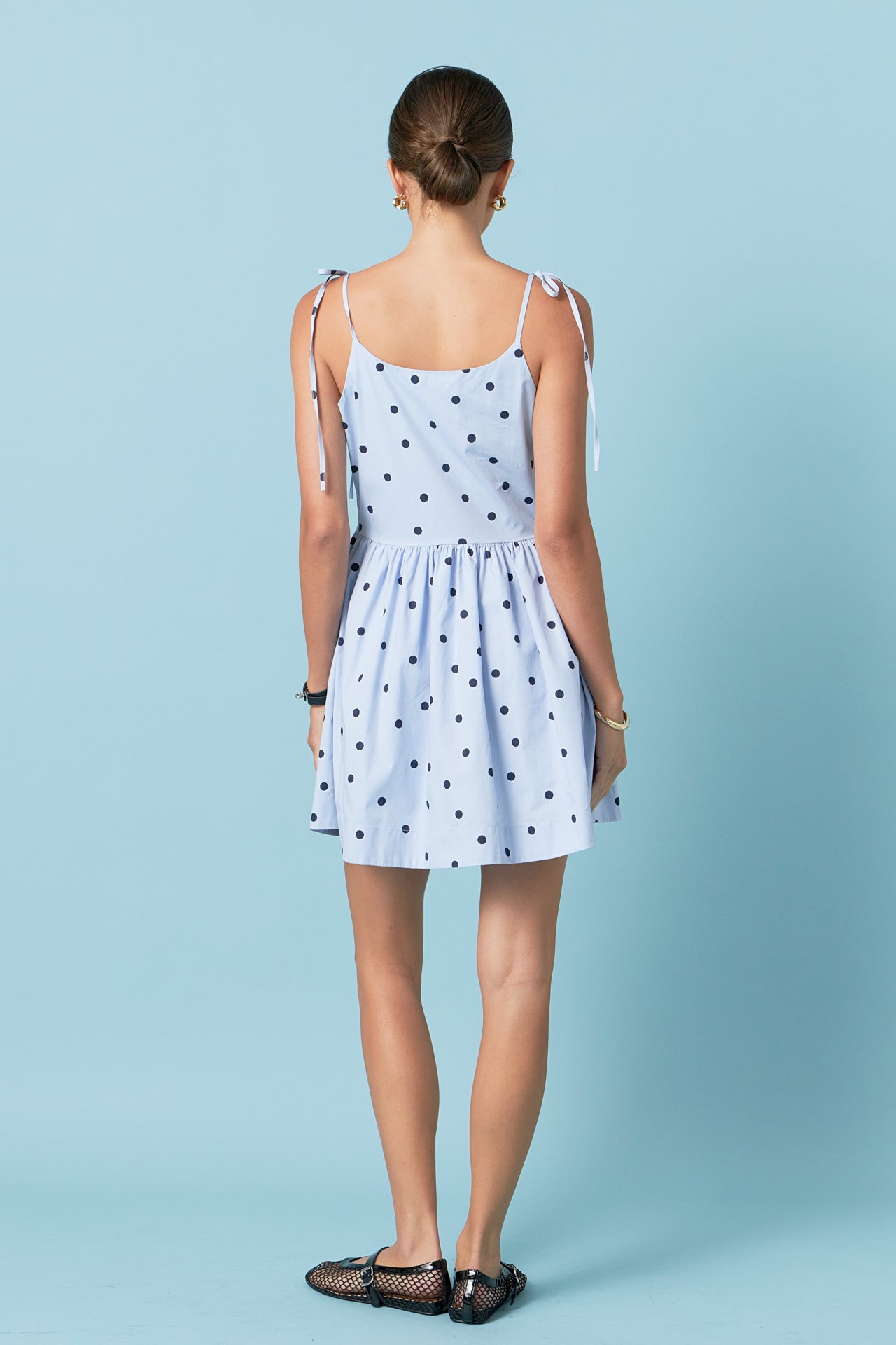 ENGLISH FACTORY - Polka Dot Sleeveless Mini Dress - DRESSES available at Objectrare