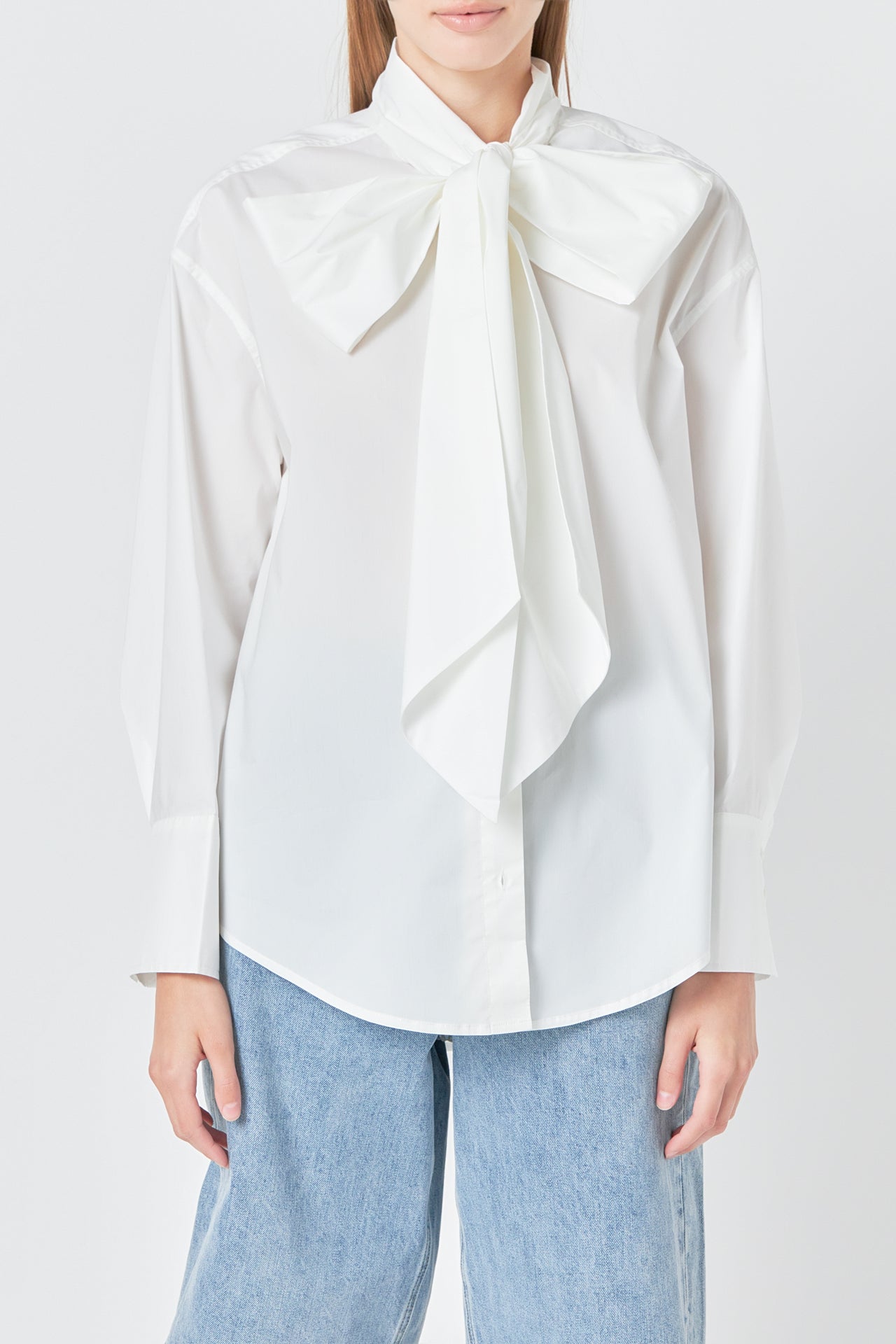 GREY LAB - Bow Detailed Shirt - TOPS available at Objectrare