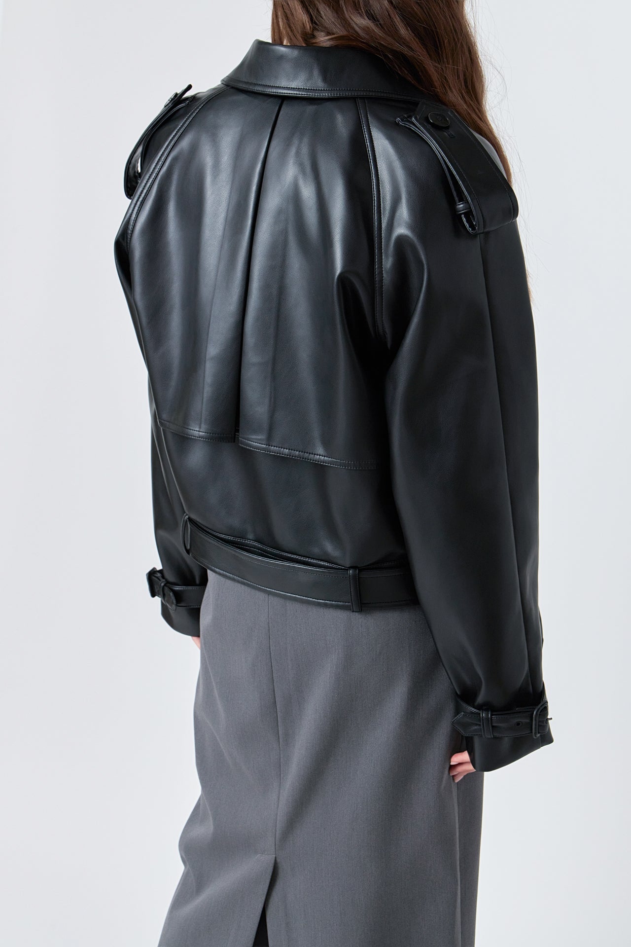 GREY LAB - Trench Short Pu Jacket - JACKETS available at Objectrare