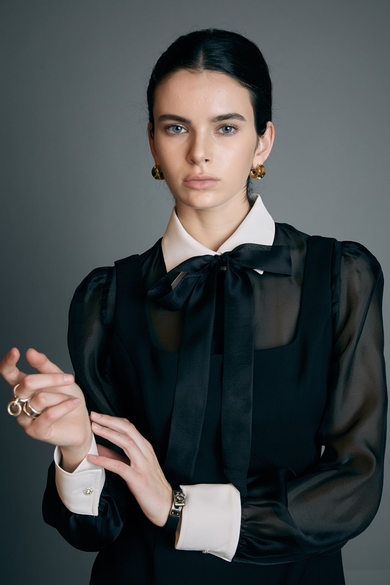 ENGLISH FACTORY - Twill Black Mini Dress - DRESSES available at Objectrare