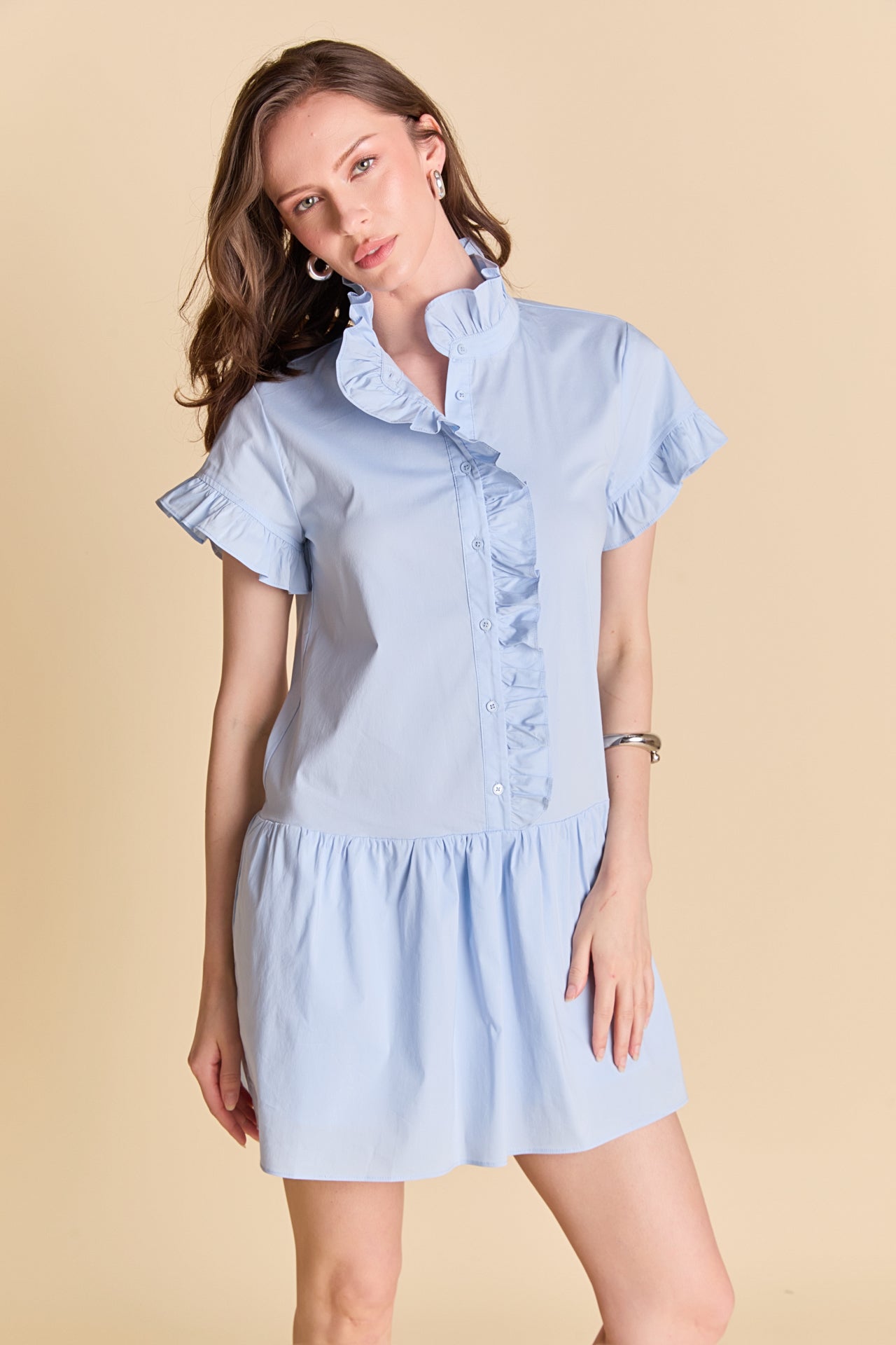 ENGLISH FACTORY - Ruffled Mini Dress - DRESSES available at Objectrare