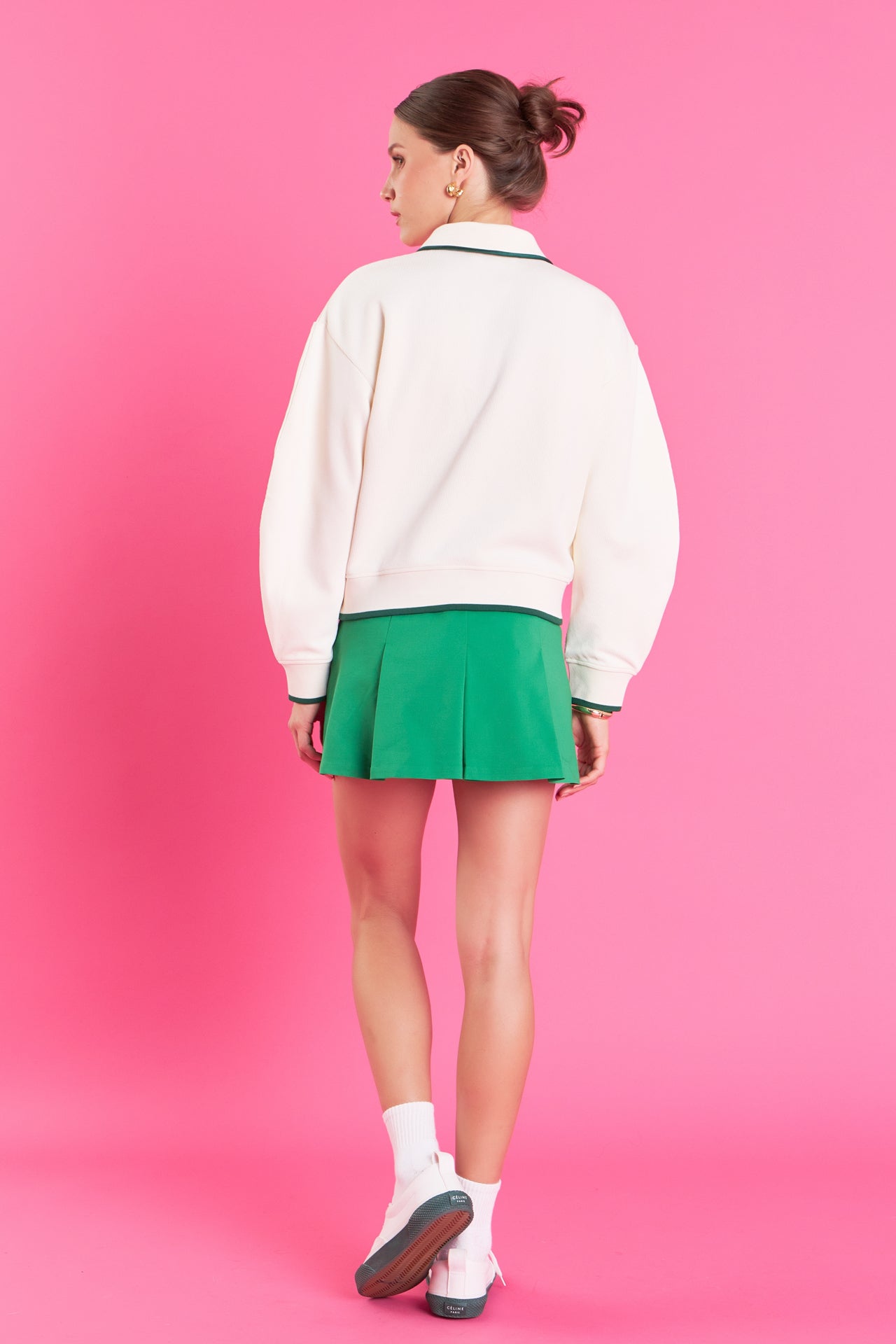 ENGLISH FACTORY - Polo Sweatshirt - TOPS available at Objectrare