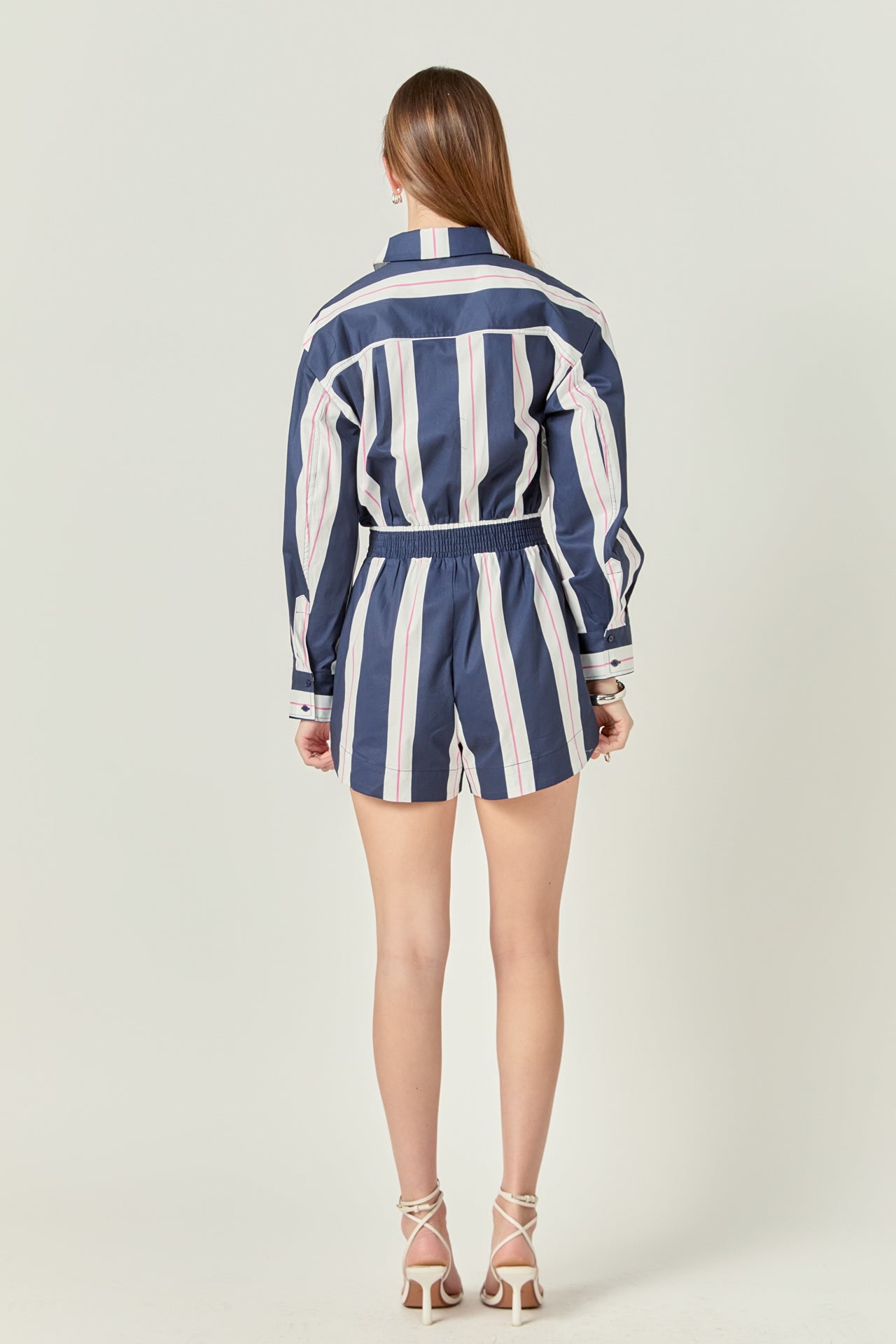 ENGLISH FACTORY - Stripe Romper - ROMPERS available at Objectrare