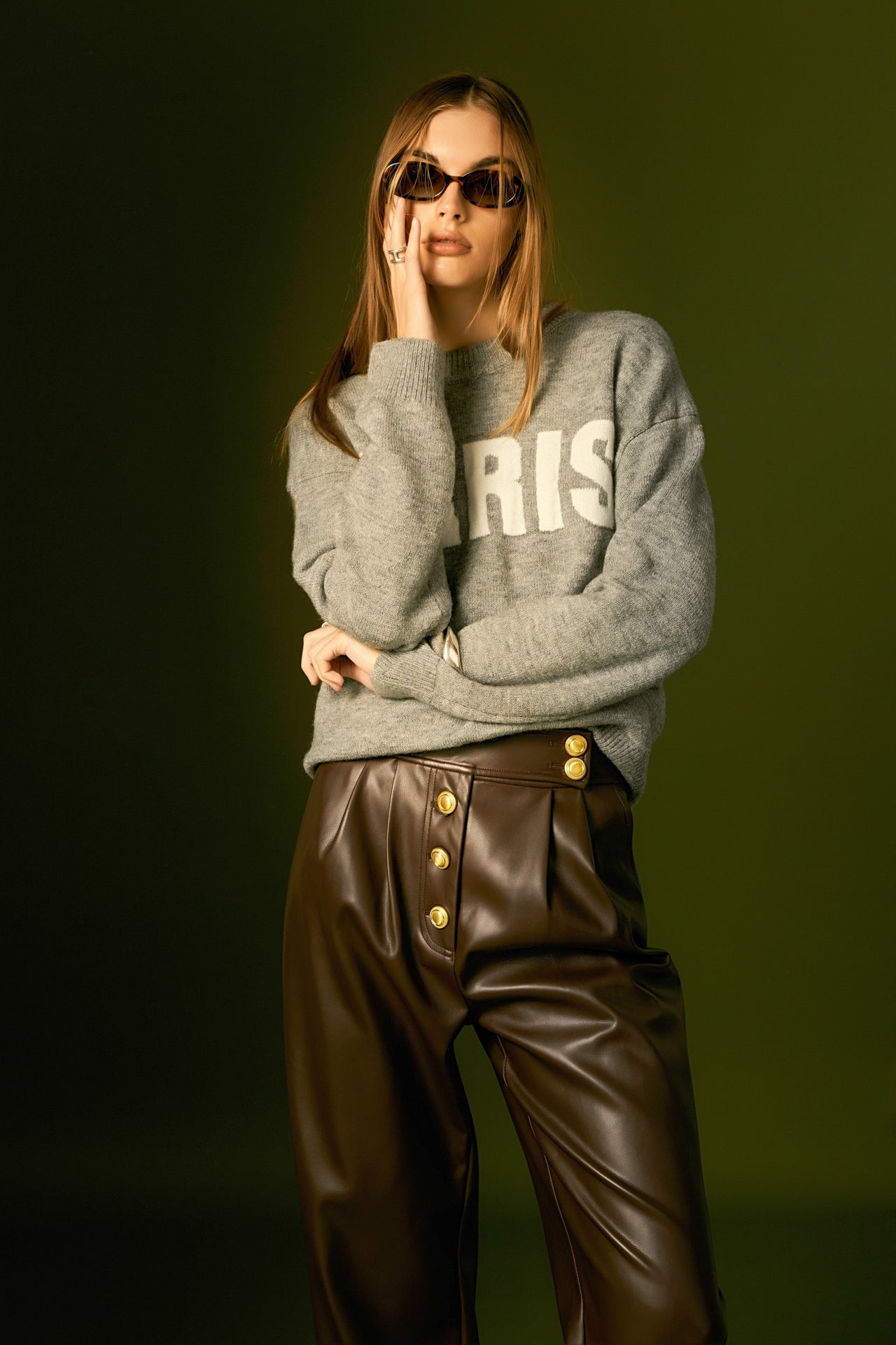 ENGLISH FACTORY - Paris Lettering Sweater - SWEATERS & KNITS available at Objectrare