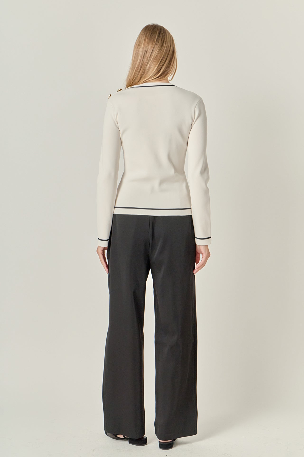 ENGLISH FACTORY - Striped Knit Top - TOPS available at Objectrare