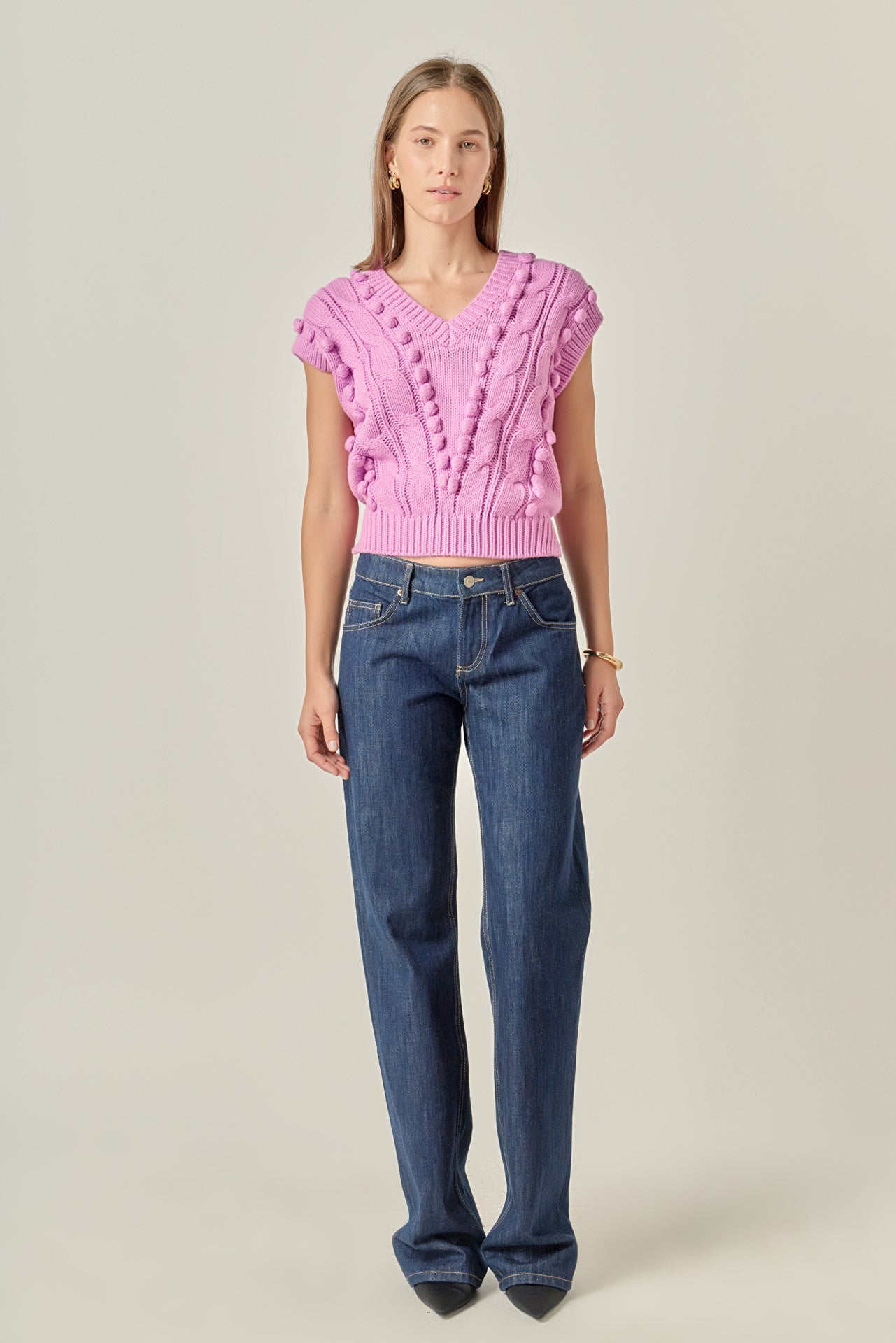 ENGLISH FACTORY - Pom Pom Vest - TOPS available at Objectrare