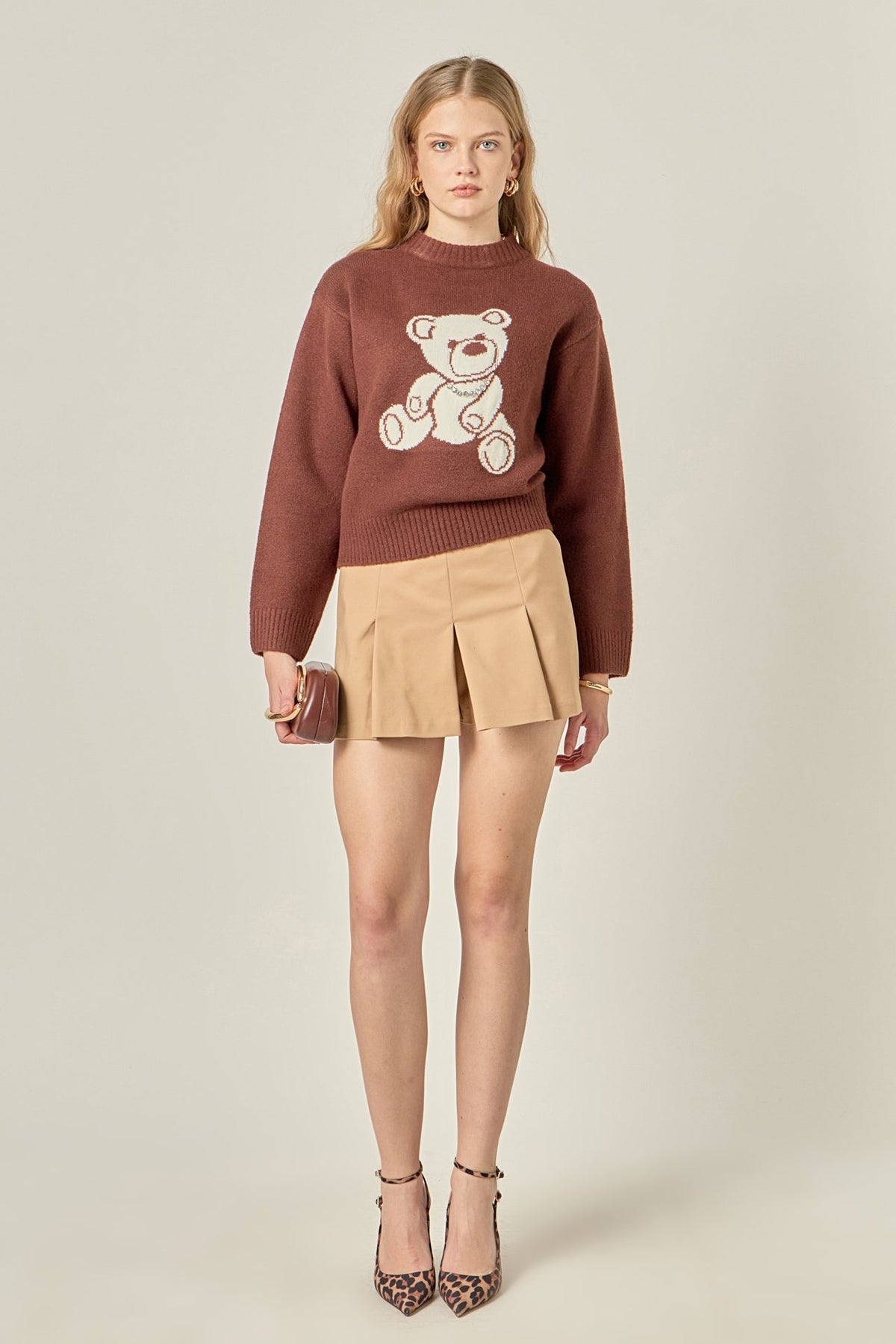 Olivia Teddy Bear Knit