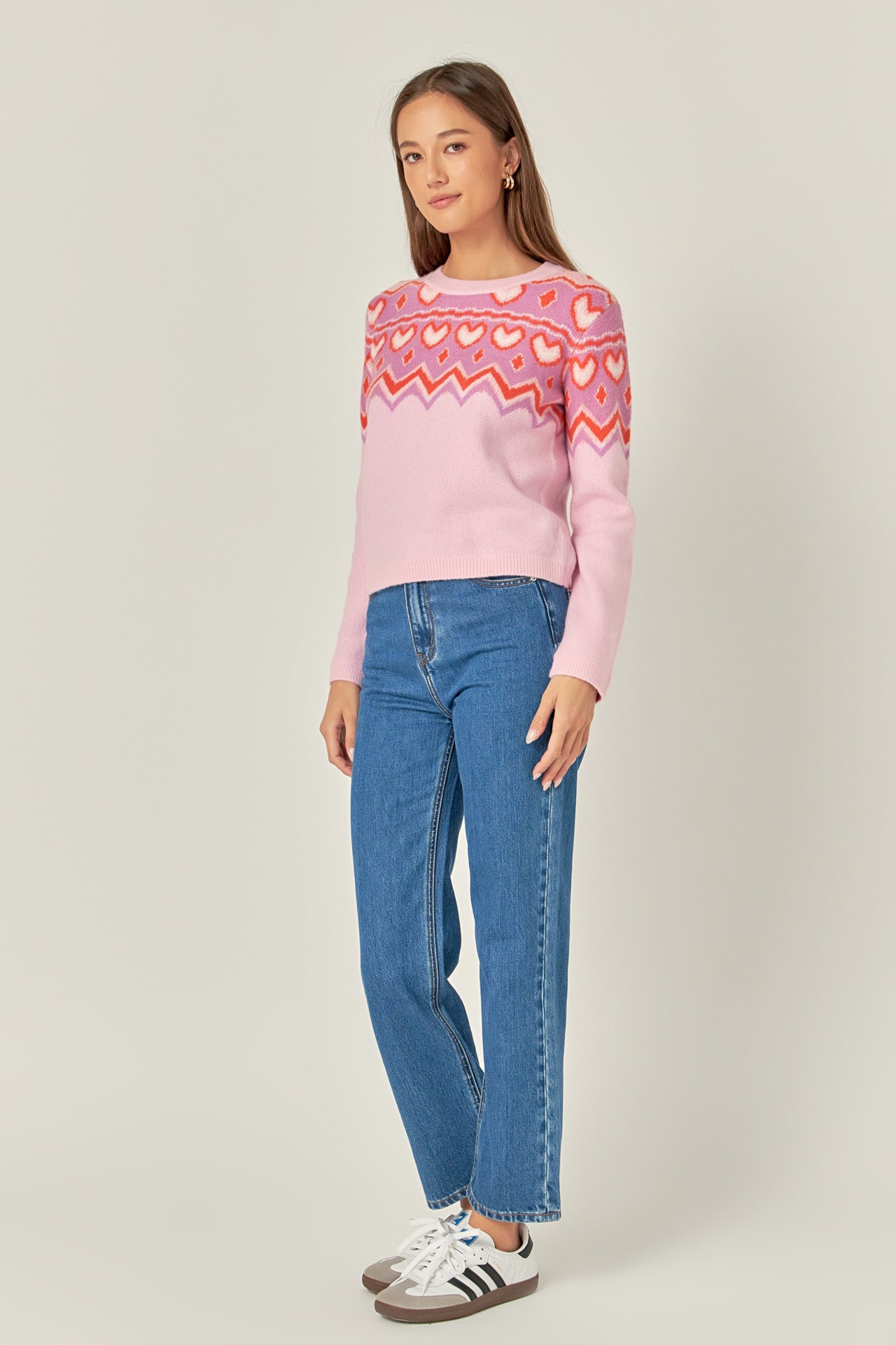 ENGLISH FACTORY - Fairisle Crew Neck Sweater - SWEATERS & KNITS available at Objectrare