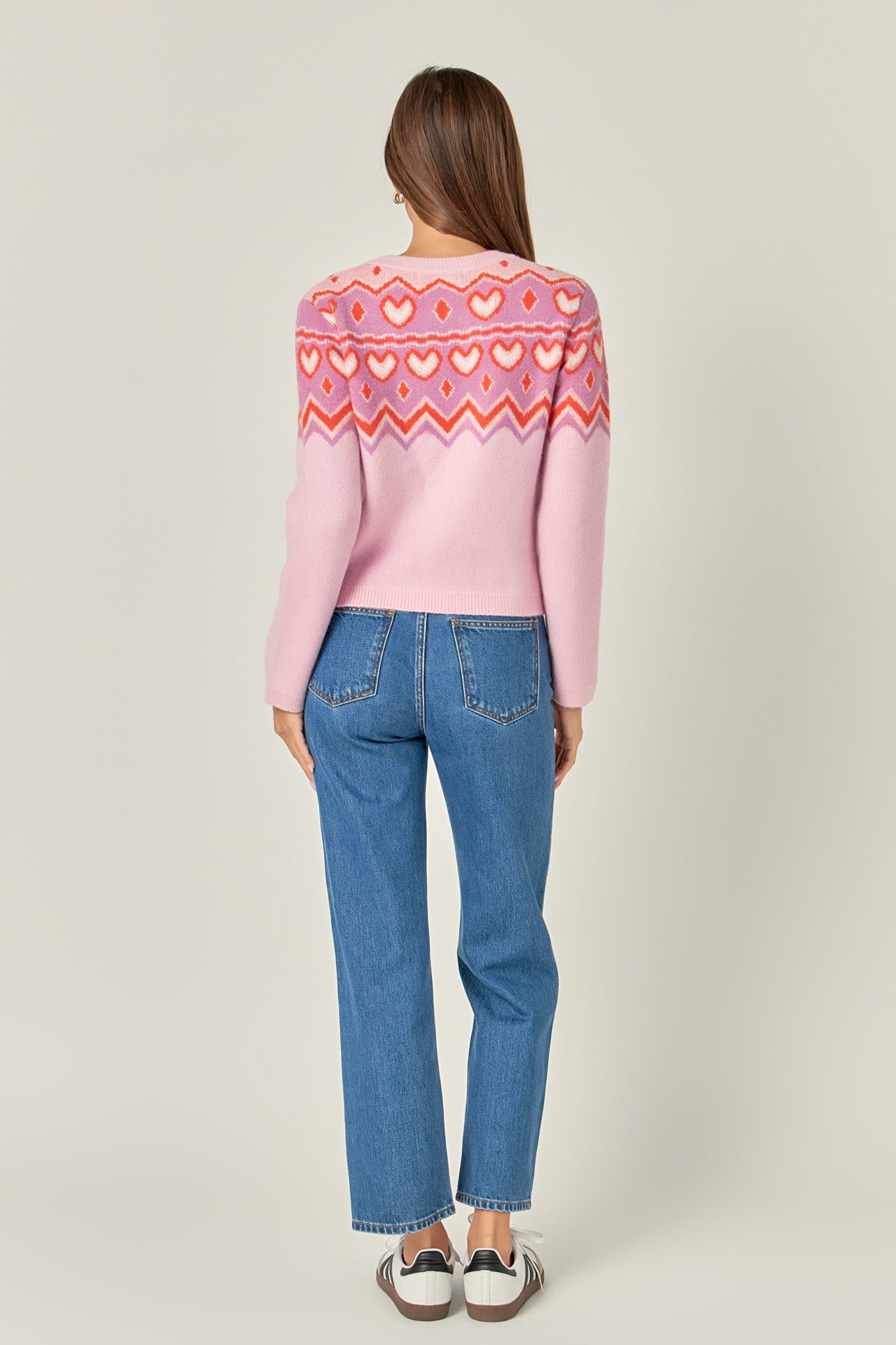 ENGLISH FACTORY - Fairisle Crew Neck Sweater - SWEATERS & KNITS available at Objectrare