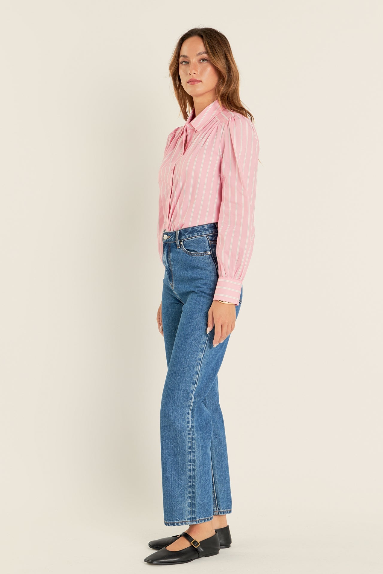 ENGLISH FACTORY - Stripe Shirt in Pink - BLOUSES available at Objectrare