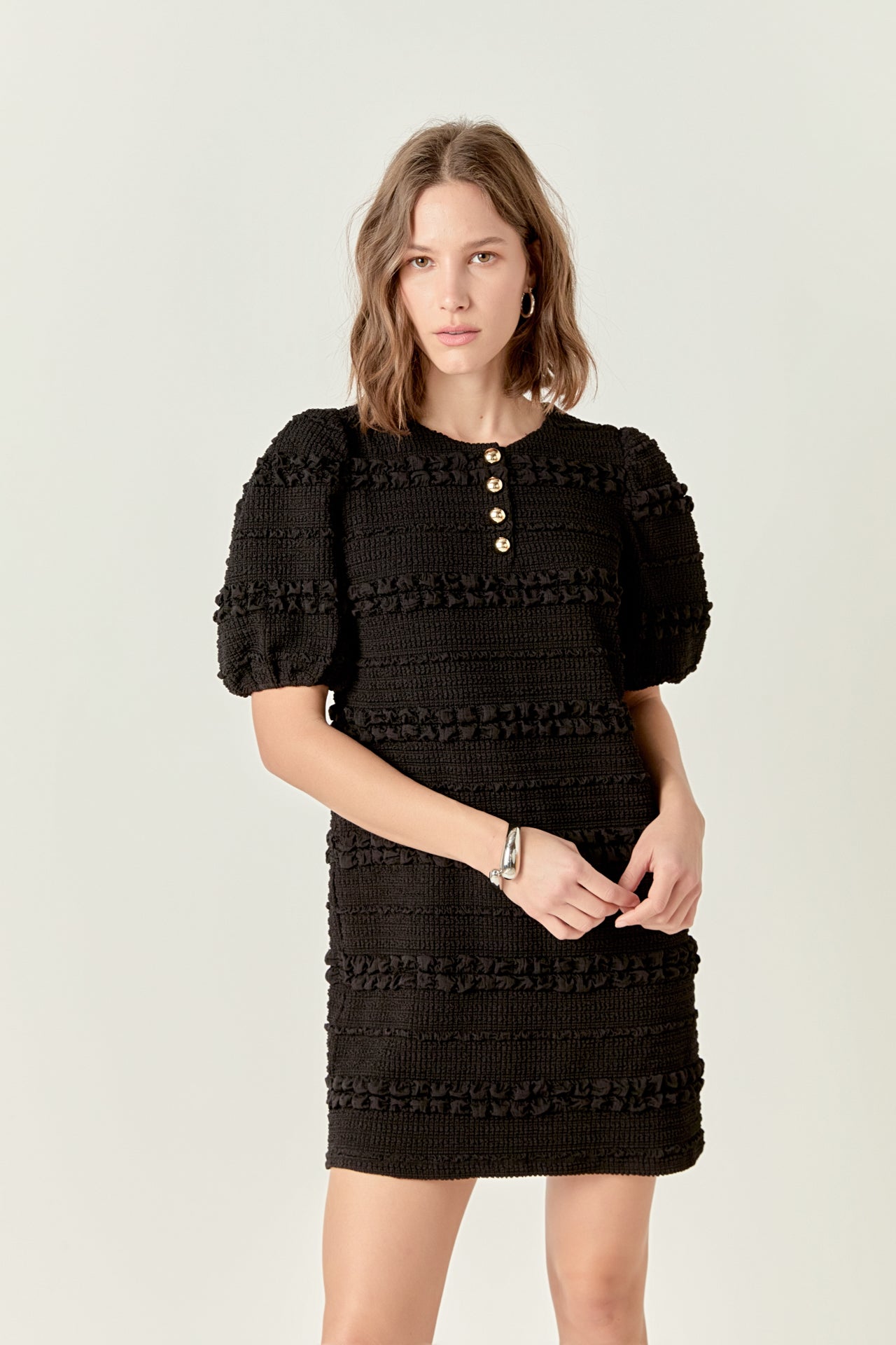 ENGLISH FACTORY - Smocked Mini Dress - DRESSES available at Objectrare