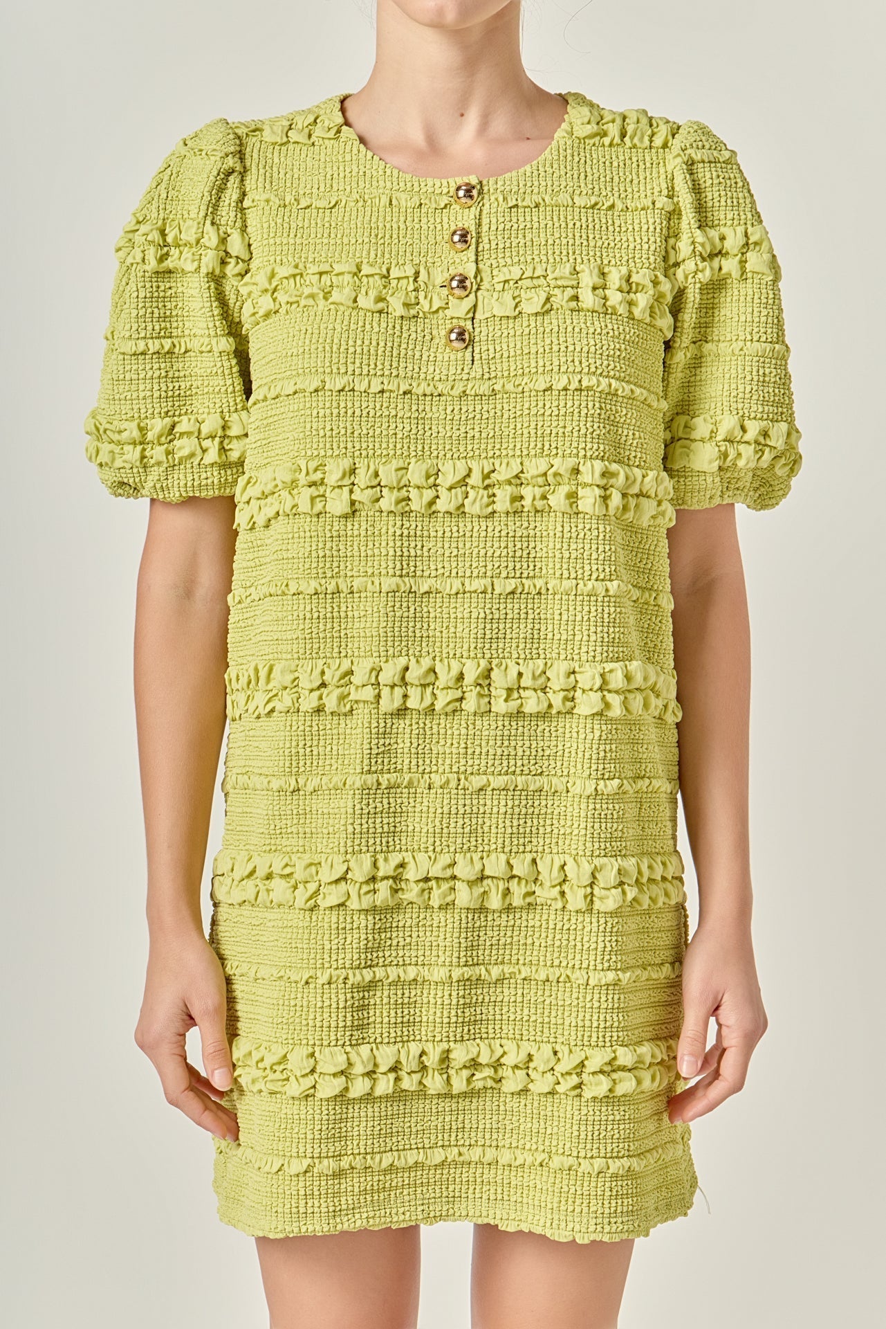 Petite Smocked Mini Dress