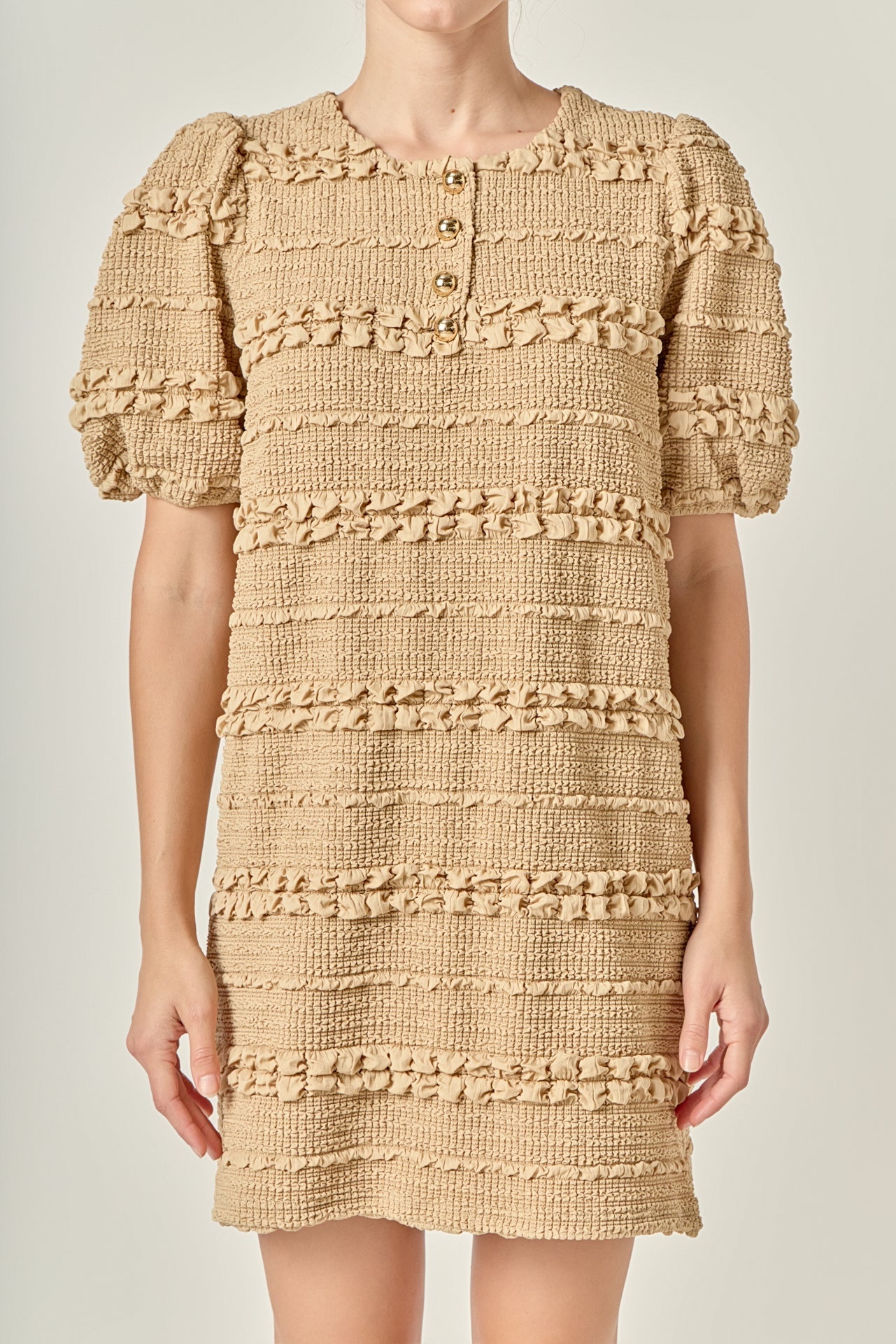 ENGLISH FACTORY - Smocked Mini Dress - DRESSES available at Objectrare