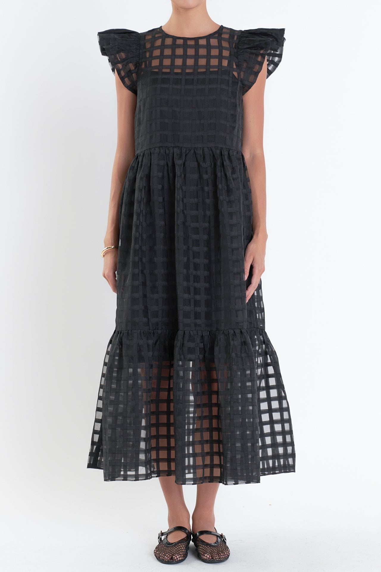 Organza Midi Dress