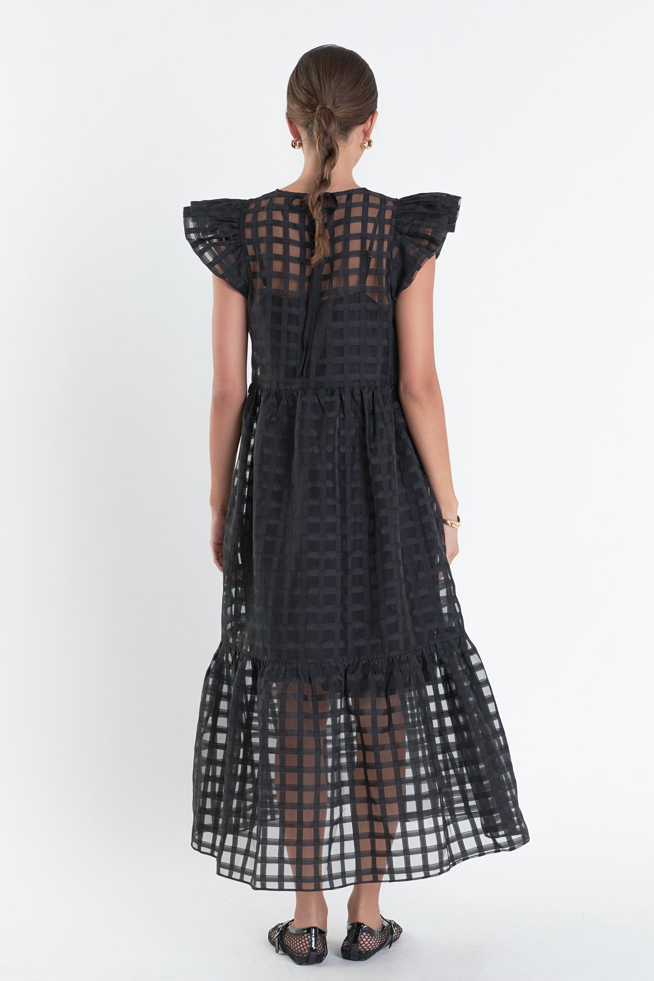 Organza Midi Dress