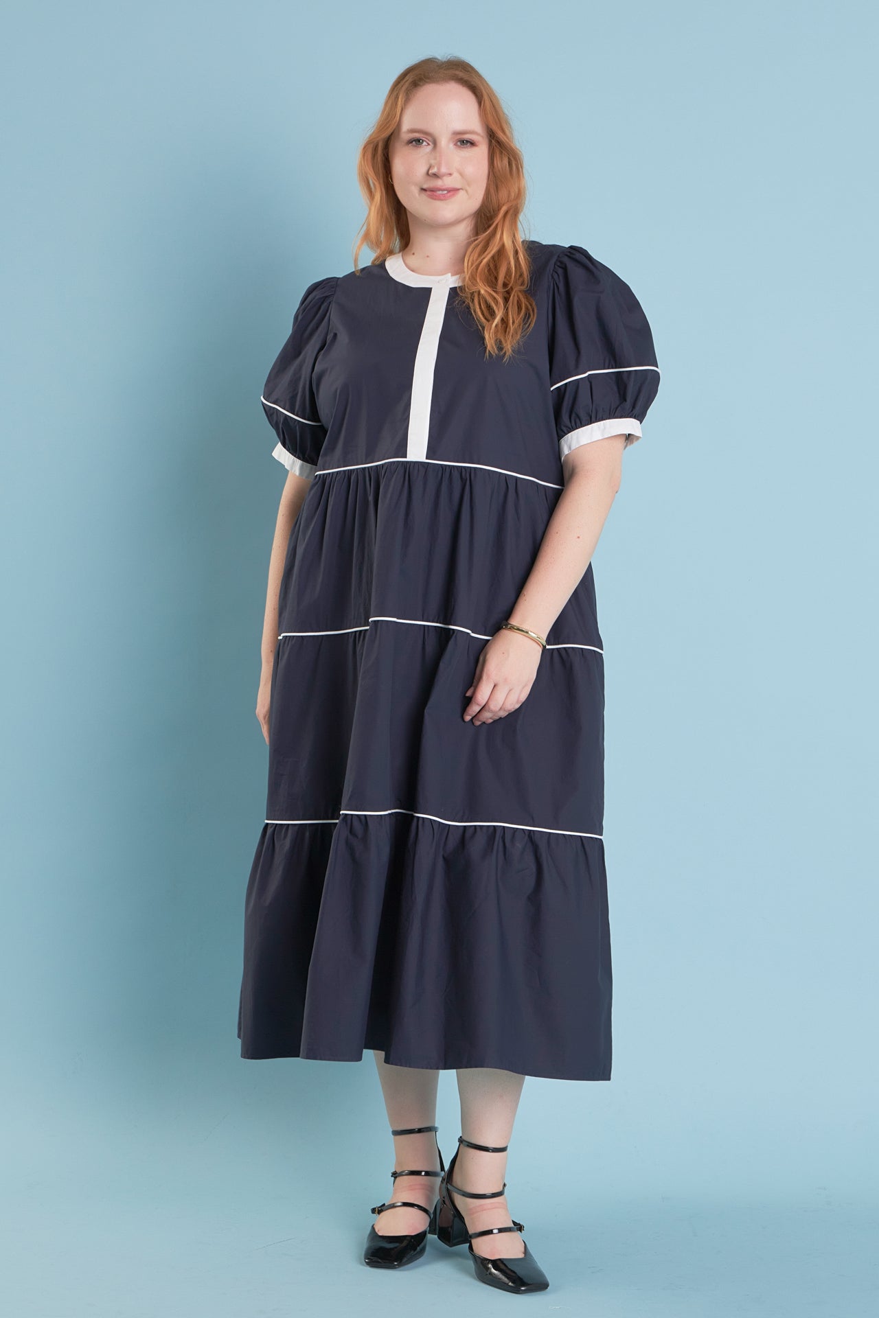 ENGLISH FACTORY - Contrast Midi Dress - DRESSES available at Objectrare