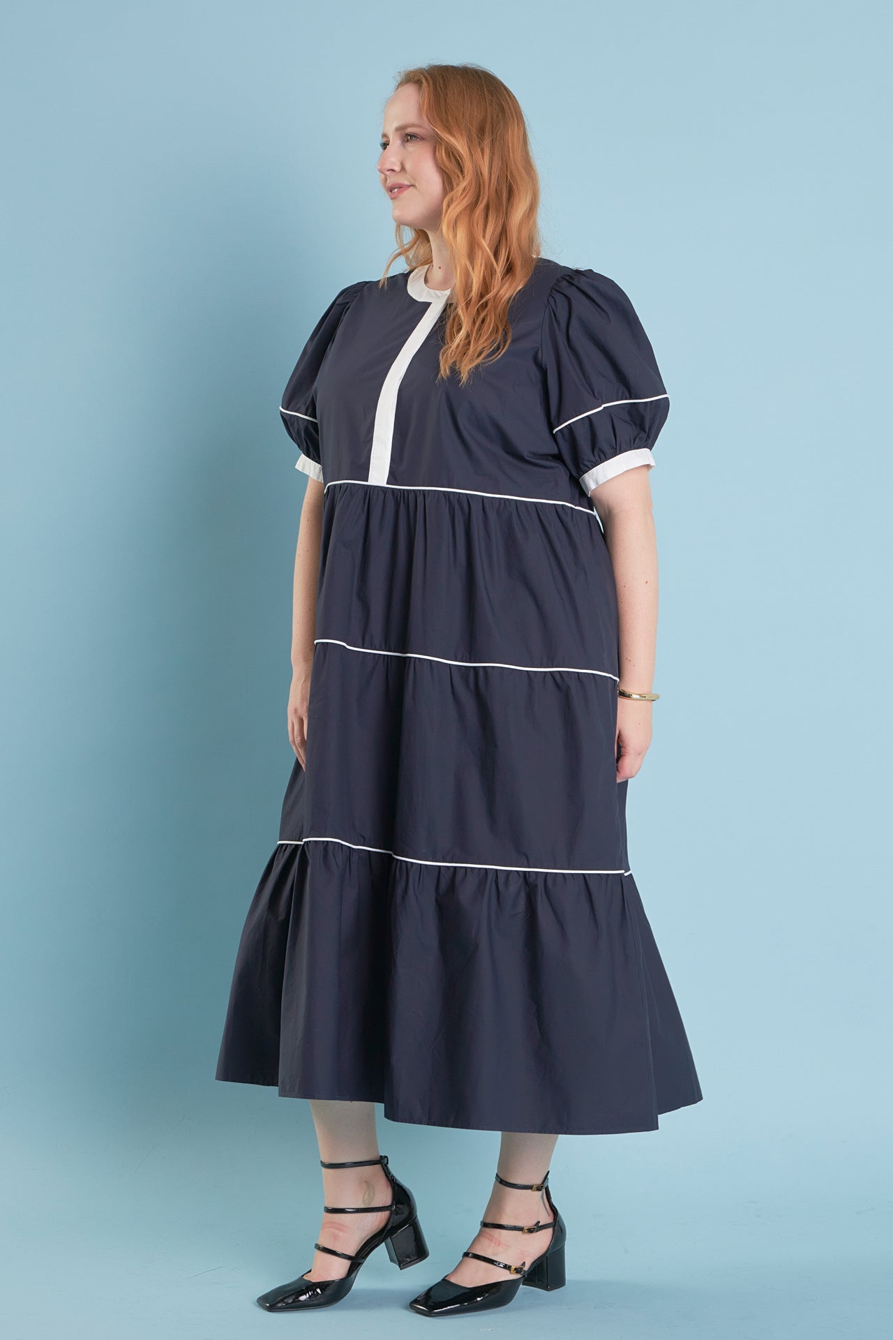 ENGLISH FACTORY - Contrast Midi Dress - DRESSES available at Objectrare