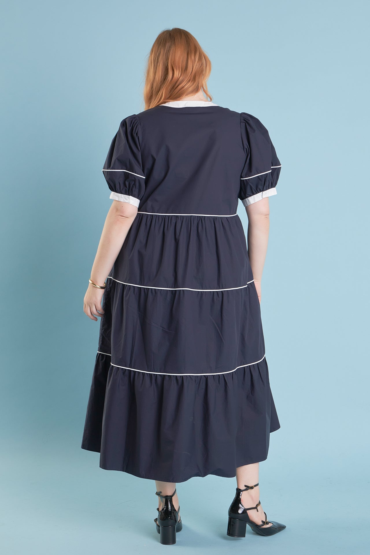 ENGLISH FACTORY - Contrast Midi Dress - DRESSES available at Objectrare
