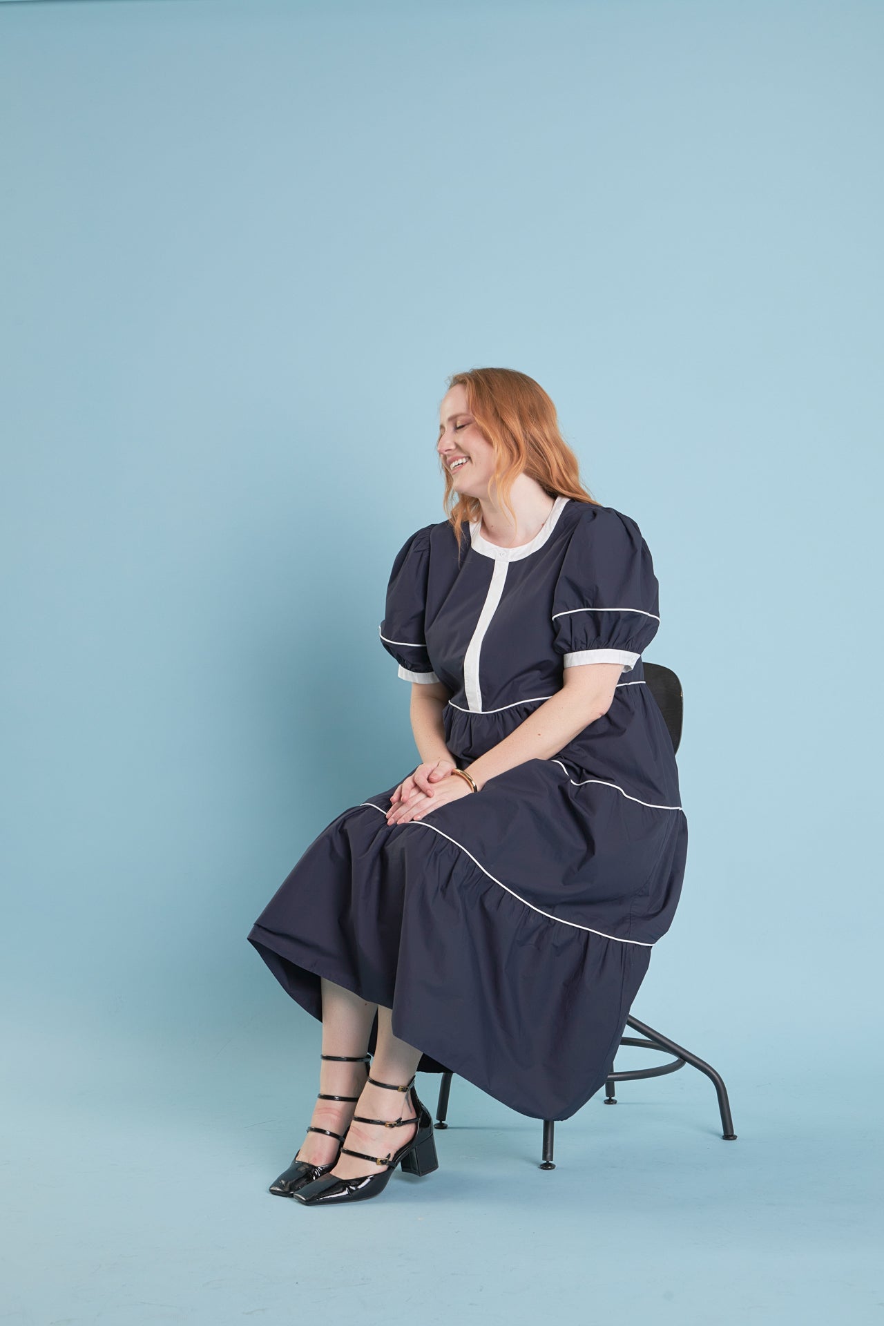 ENGLISH FACTORY - Contrast Midi Dress - DRESSES available at Objectrare