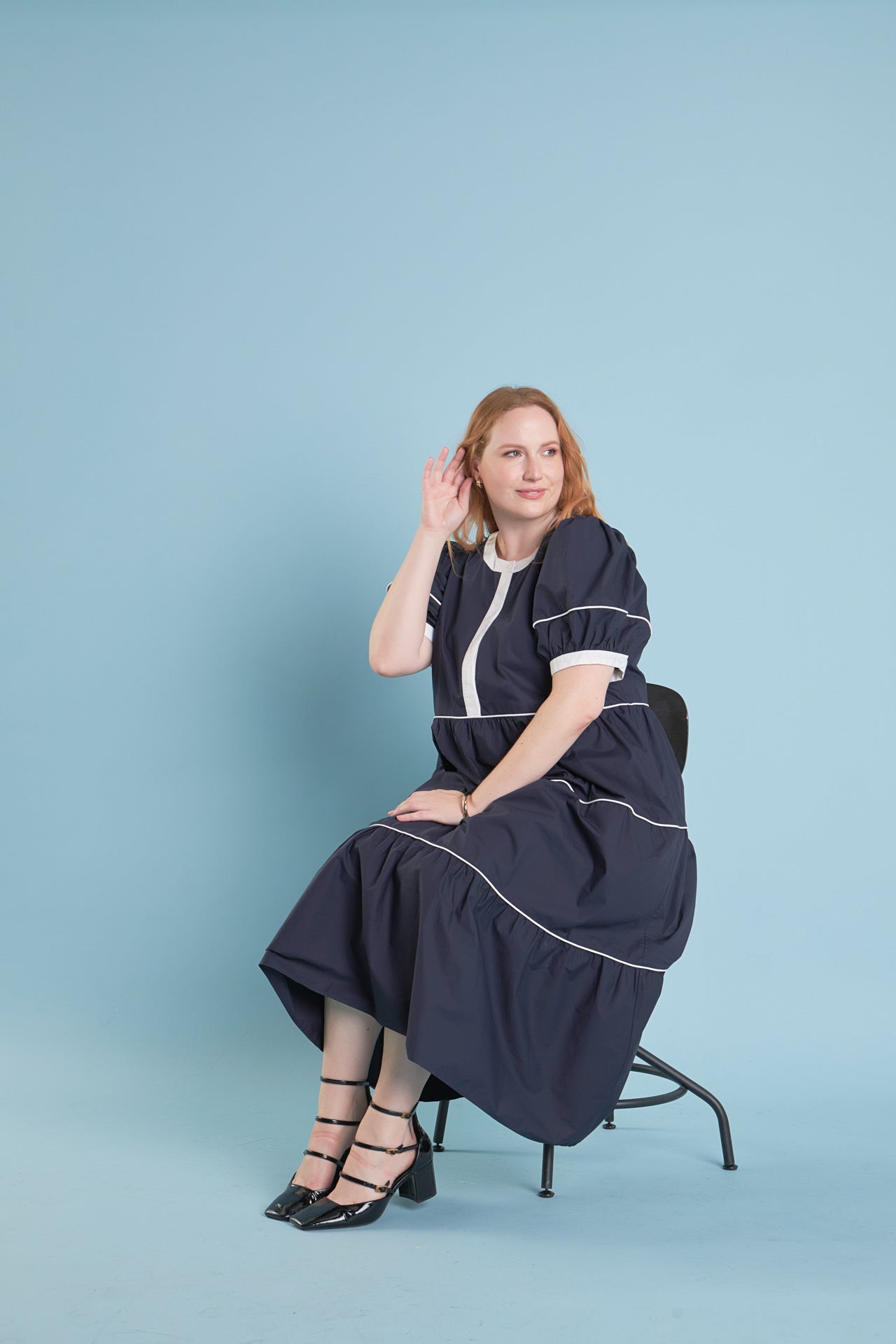 ENGLISH FACTORY - Contrast Midi Dress - DRESSES available at Objectrare
