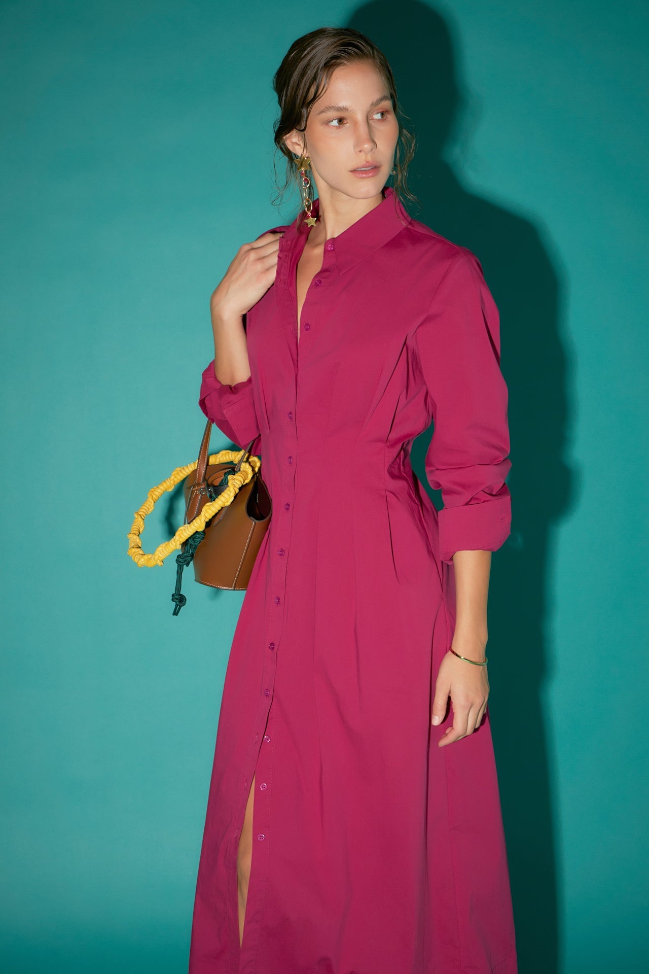 ENGLISH FACTORY - Midi Shirt Dress - DRESSES available at Objectrare