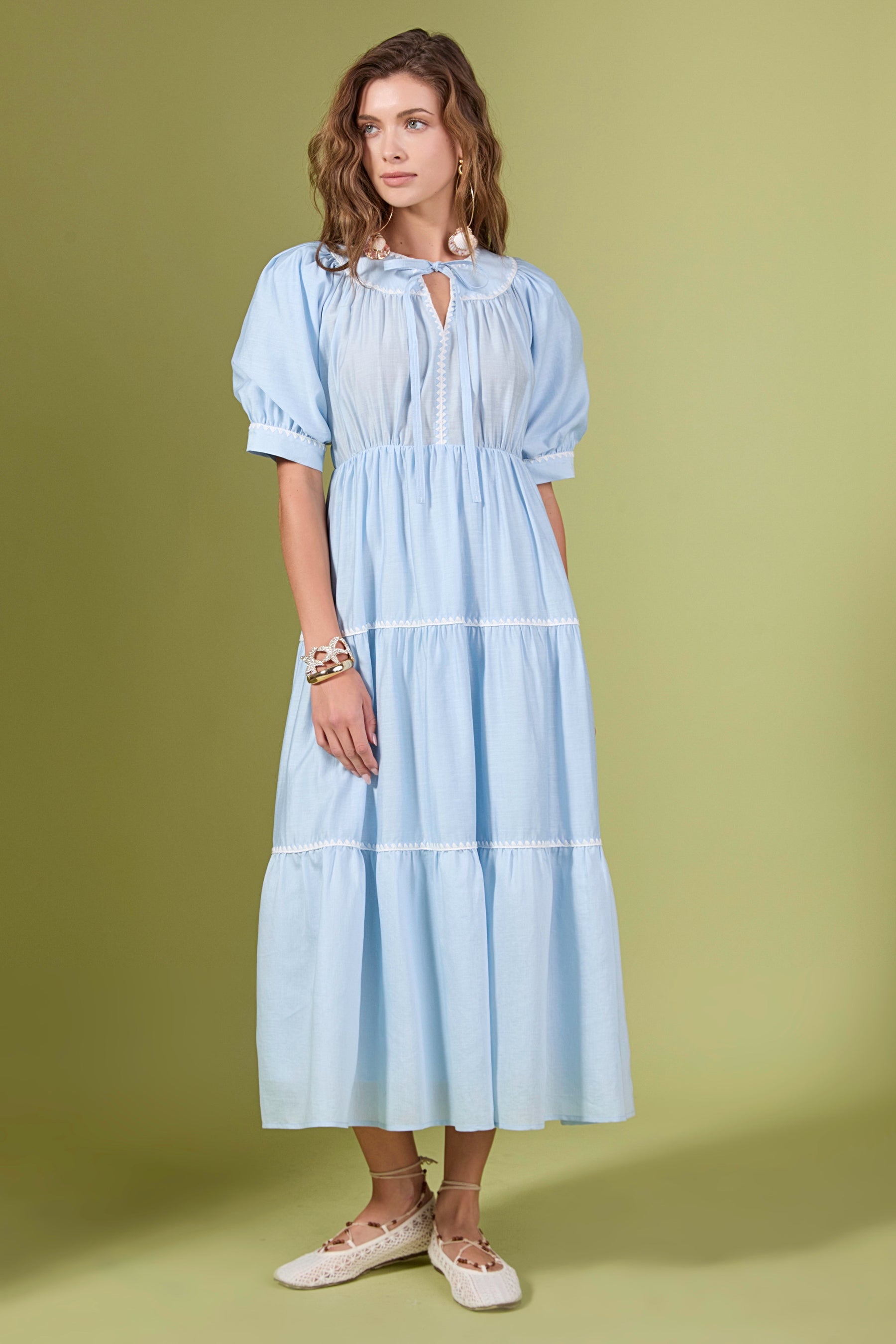 ENGLISH FACTORY - Embroidery Midi Dress - DRESSES available at Objectrare