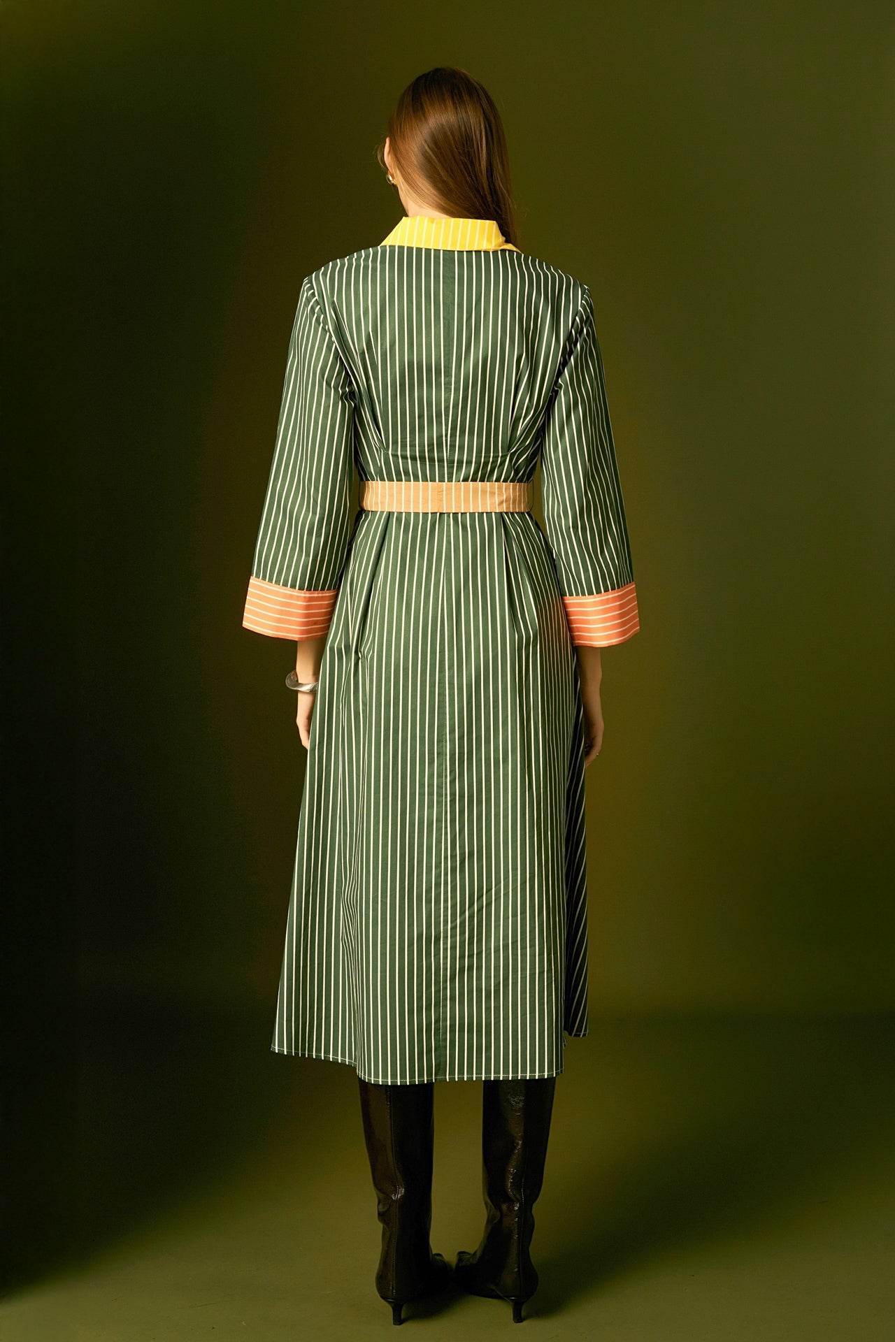 ENGLISH FACTORY - Colorblock Detail Shirt Dress - DRESSES available at Objectrare