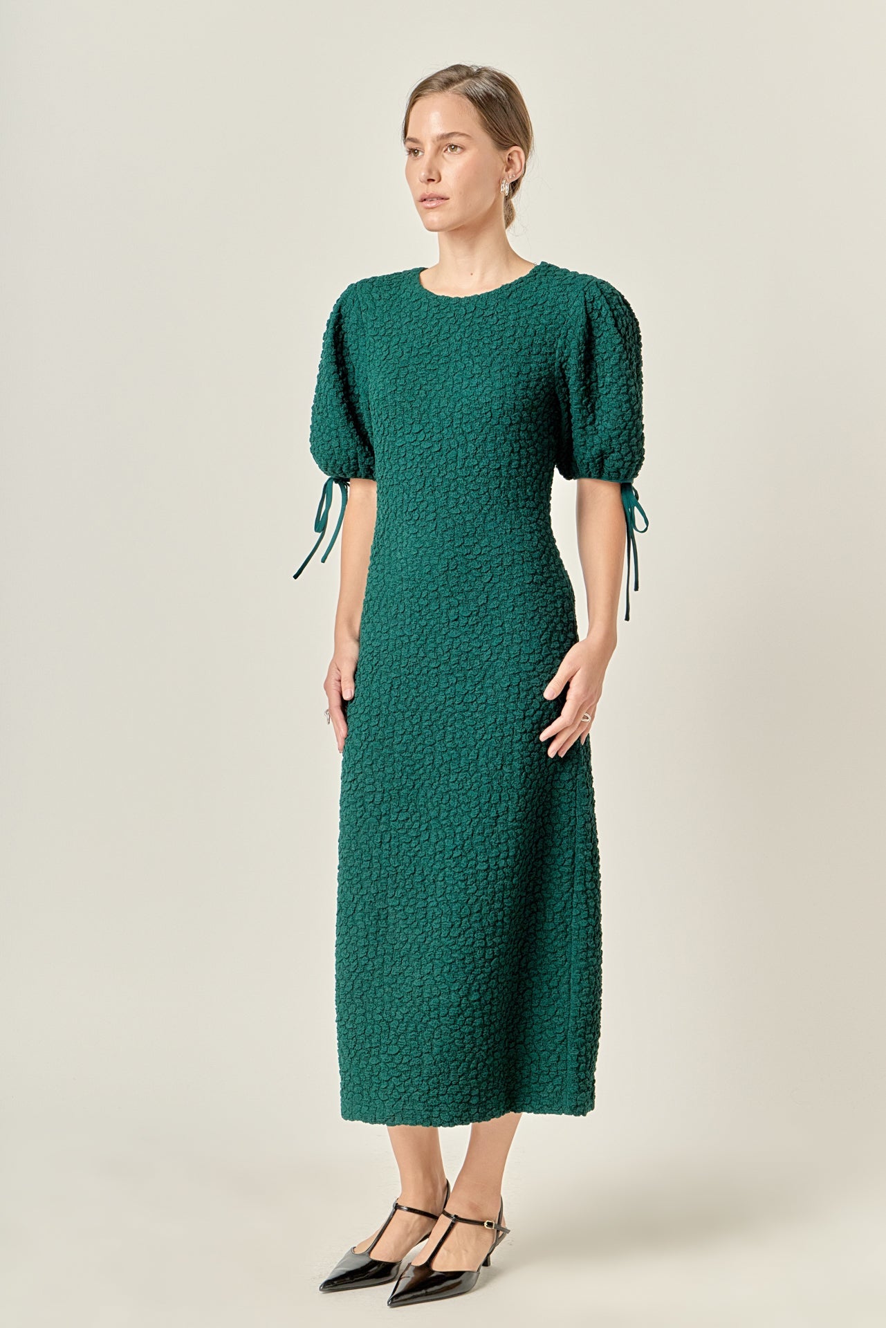Smocked Midi Dress