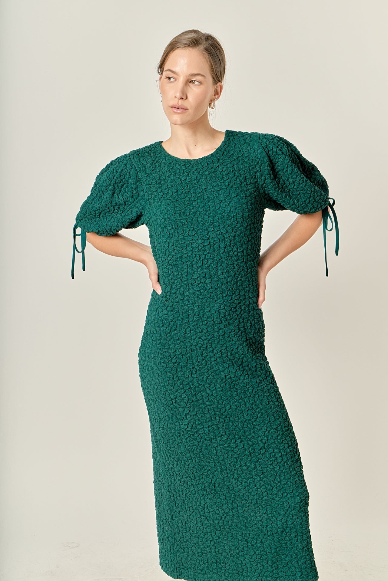 Smocked Midi Dress