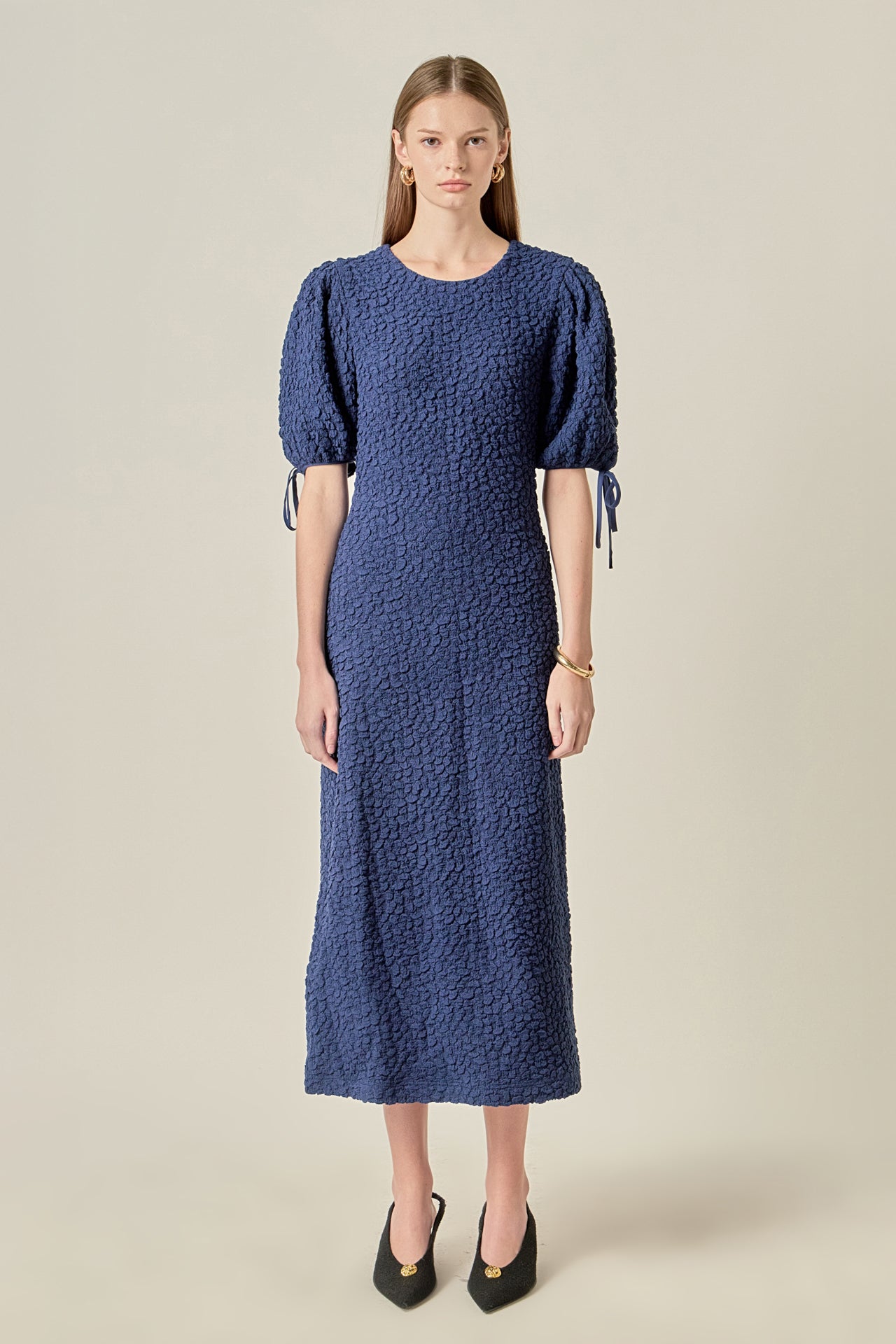Smocked Midi Dress