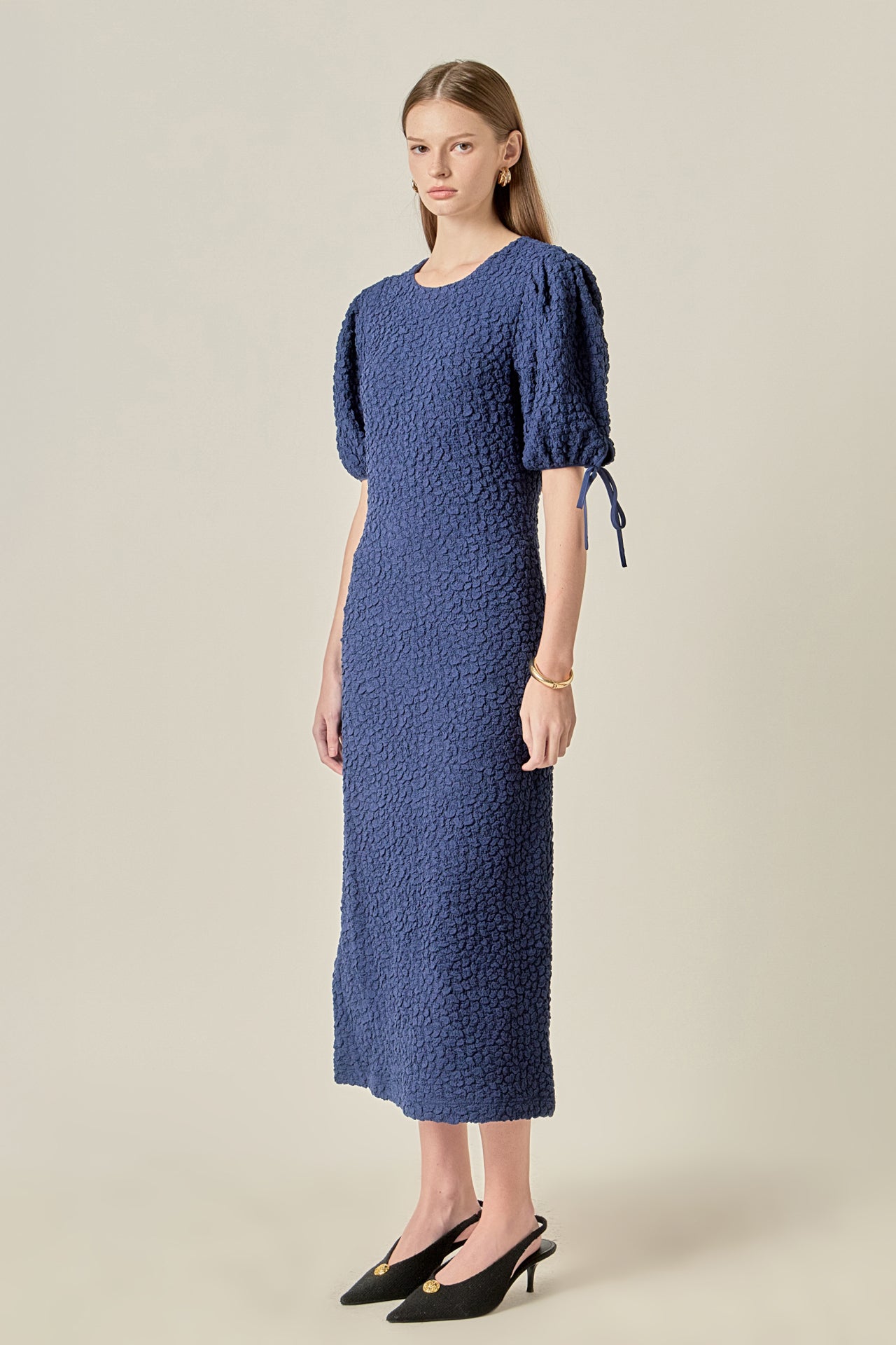Smocked Midi Dress