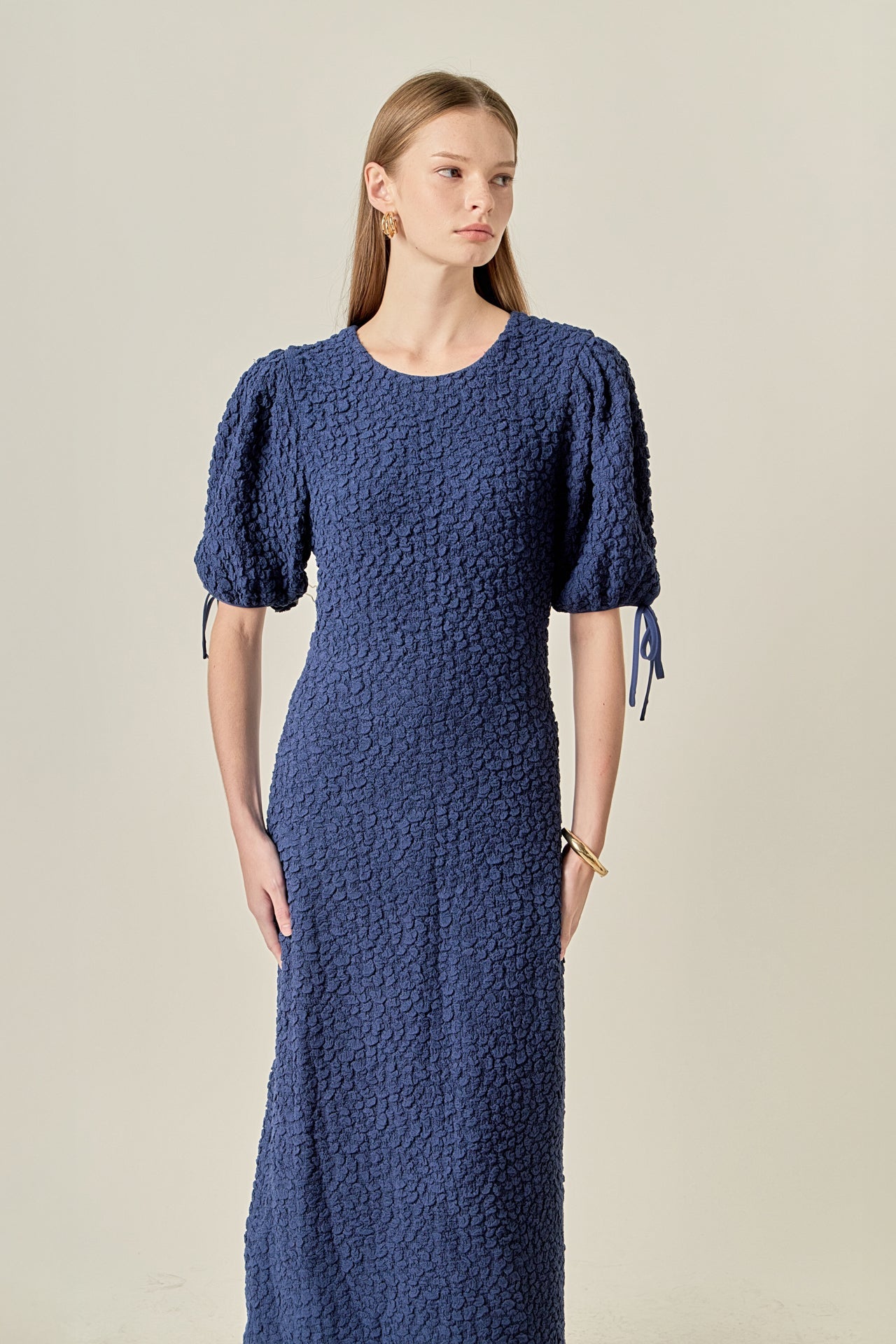 Smocked Midi Dress