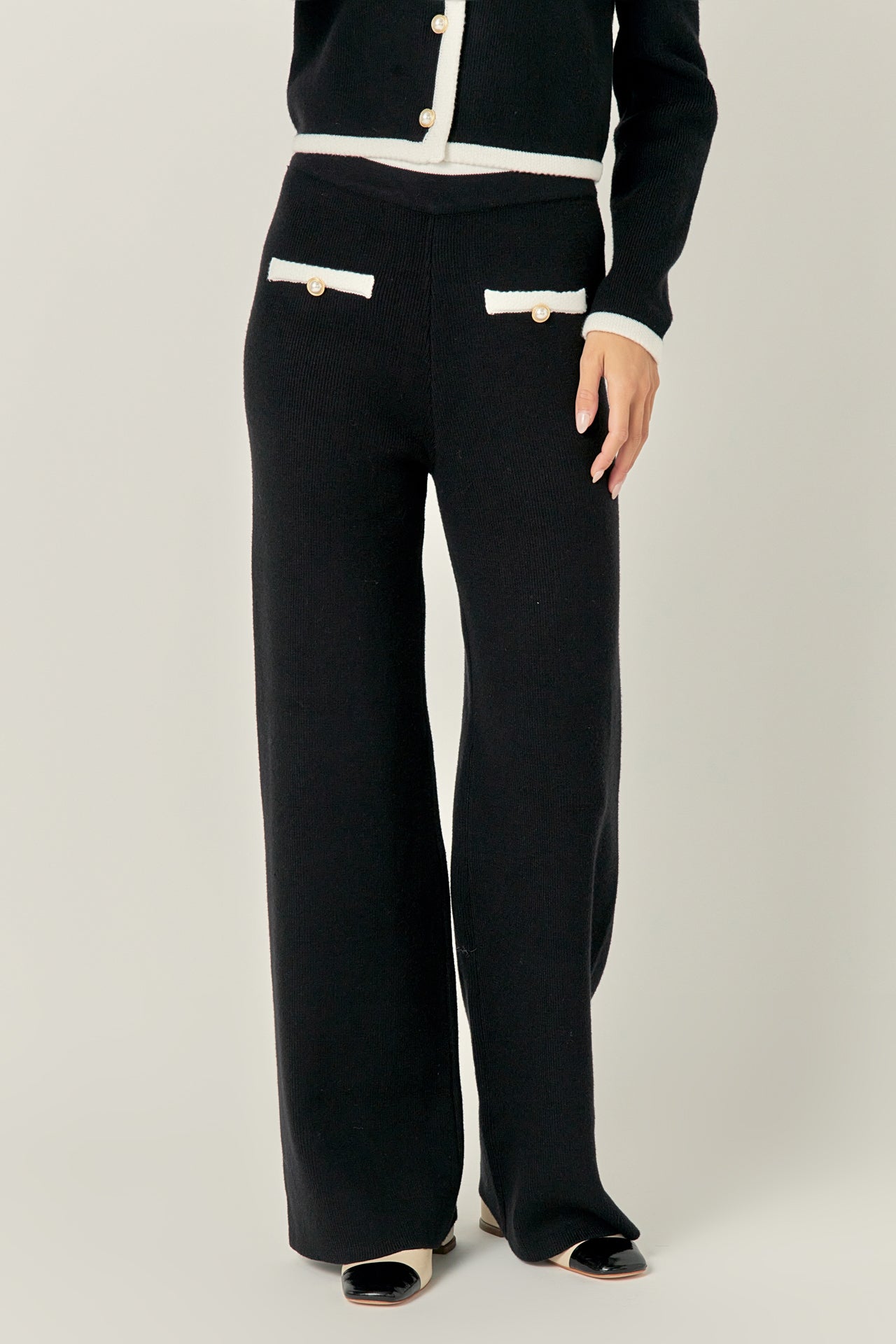 ENGLISH FACTORY - Color Block Pants - PANTS available at Objectrare