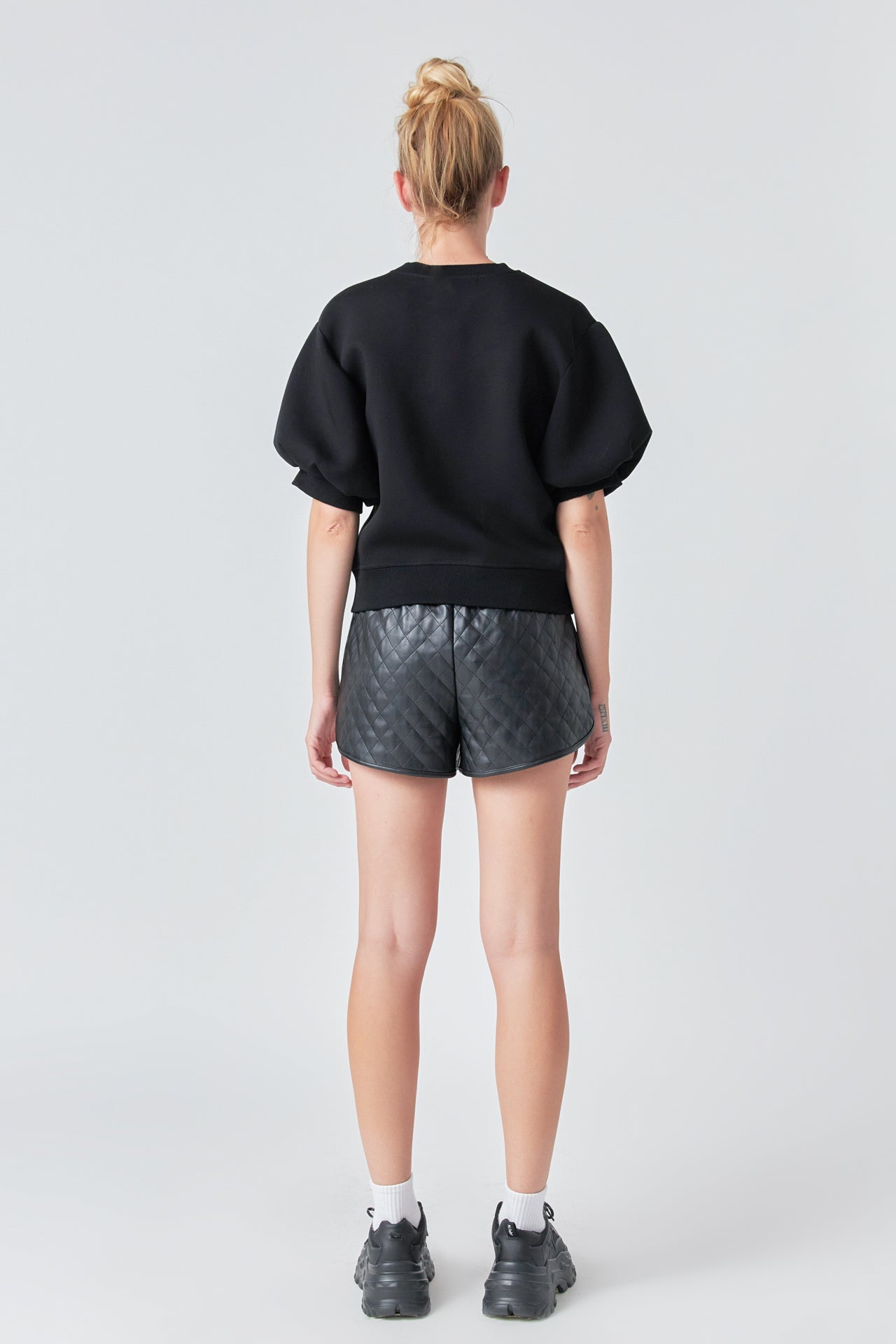 GREY LAB - Puff Sleeve Sweatshirt - HOODIES & SWEATSHIRTS available at Objectrare