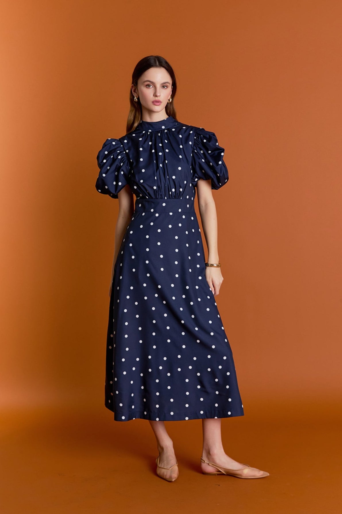 ENGLISH FACTORY - Daisy Dotted Midi Dress - DRESSES available at Objectrare