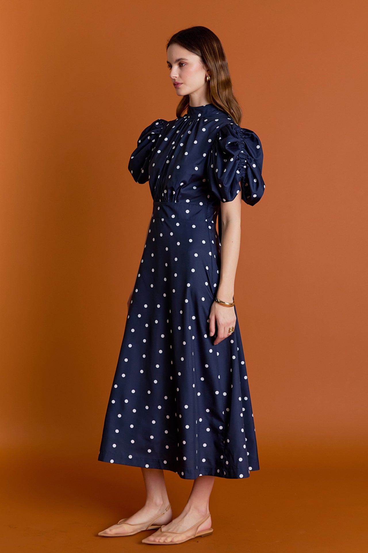 ENGLISH FACTORY - Daisy Dotted Midi Dress - DRESSES available at Objectrare
