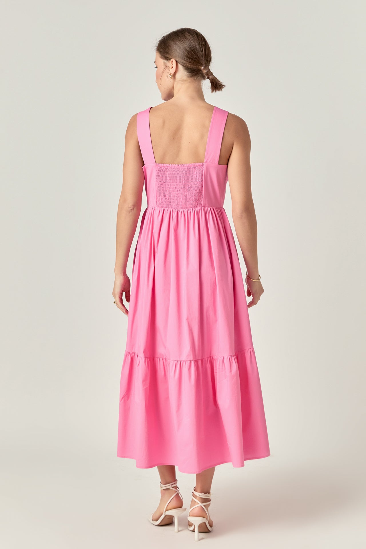 ENGLISH FACTORY - Bow Sleeveless Midi Dress - DRESSES available at Objectrare