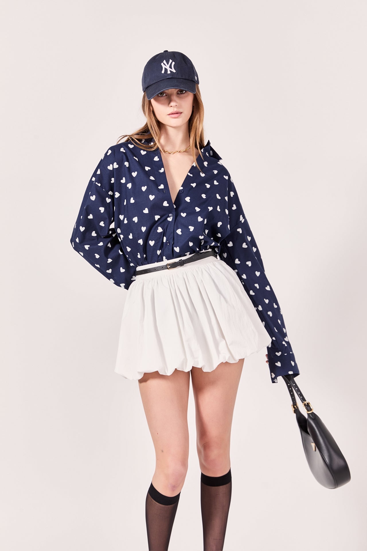 Lovelyn Heart Printed Shirt