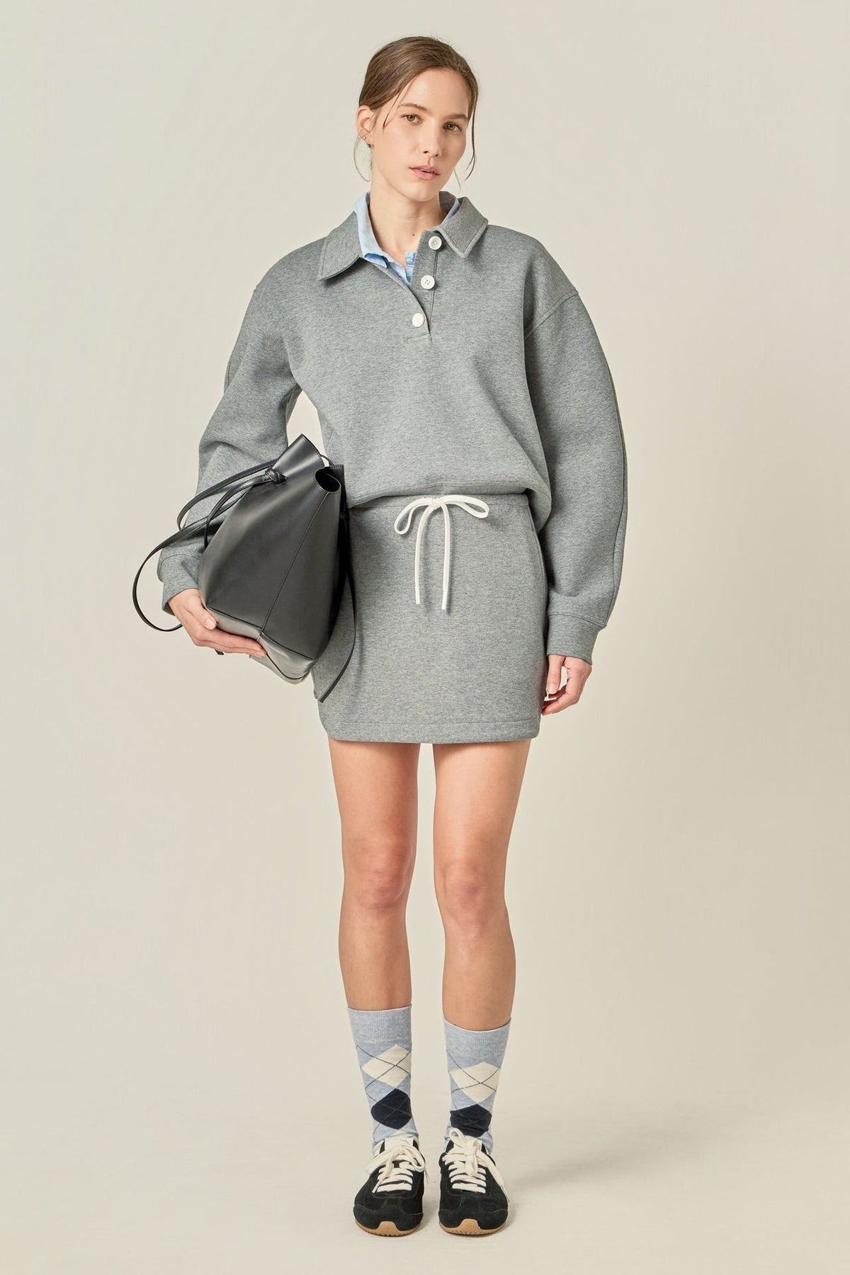 ENGLISH FACTORY - Polo Scuba Top - TOPS available at Objectrare