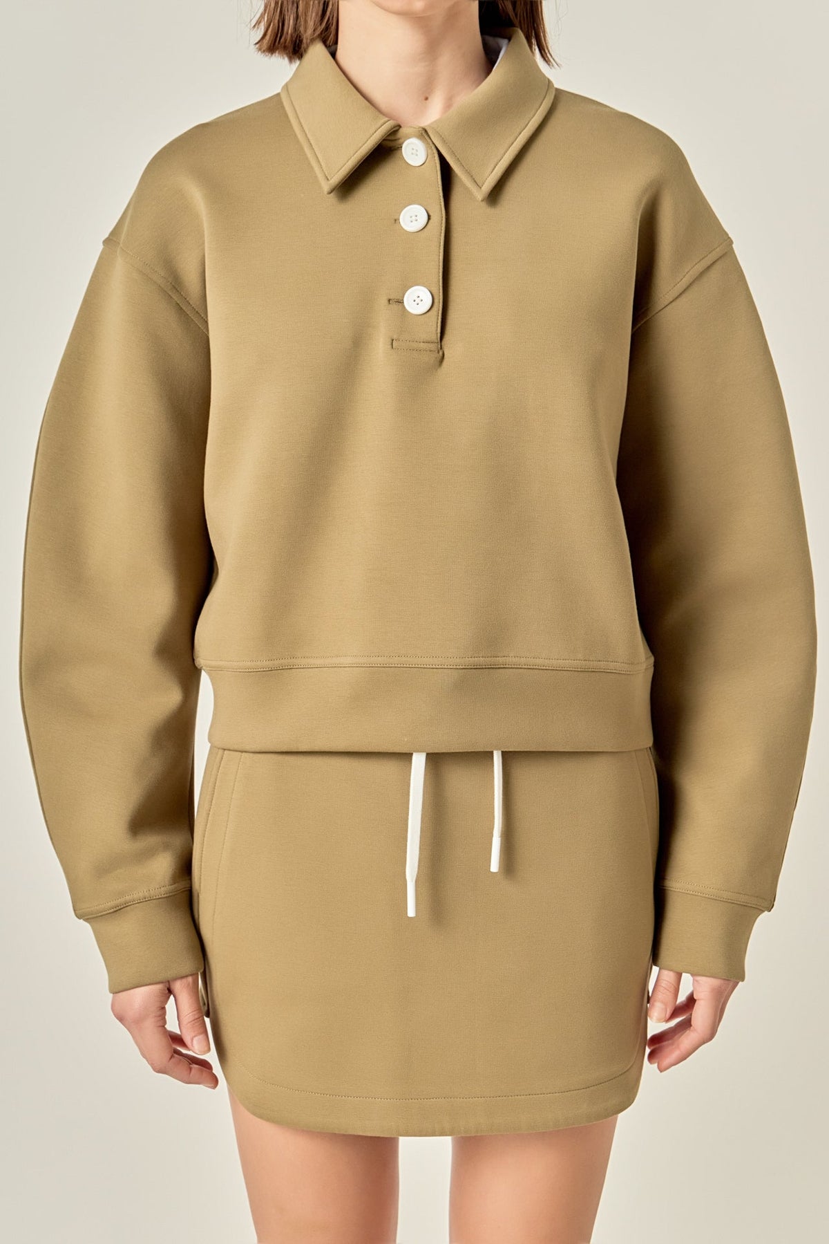 ENGLISH FACTORY - Polo Scuba Top - TOPS available at Objectrare