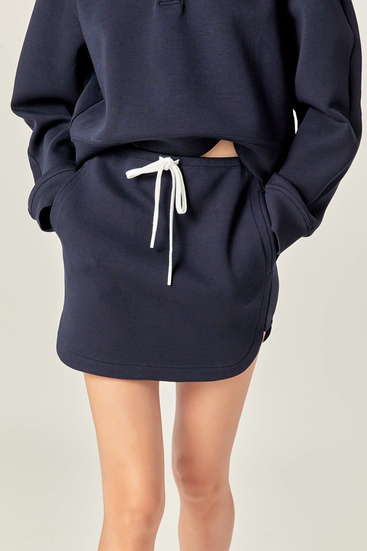 ENGLISH FACTORY - Polo Scuba Skirt - SKIRTS available at Objectrare