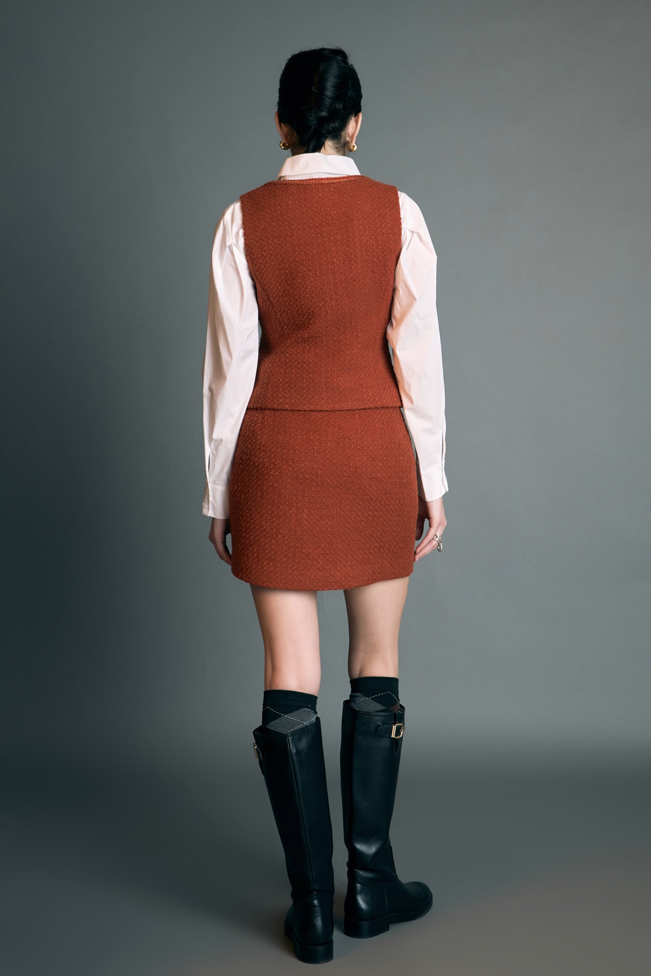 ENGLISH FACTORY - Tweed Vest - TOPS available at Objectrare