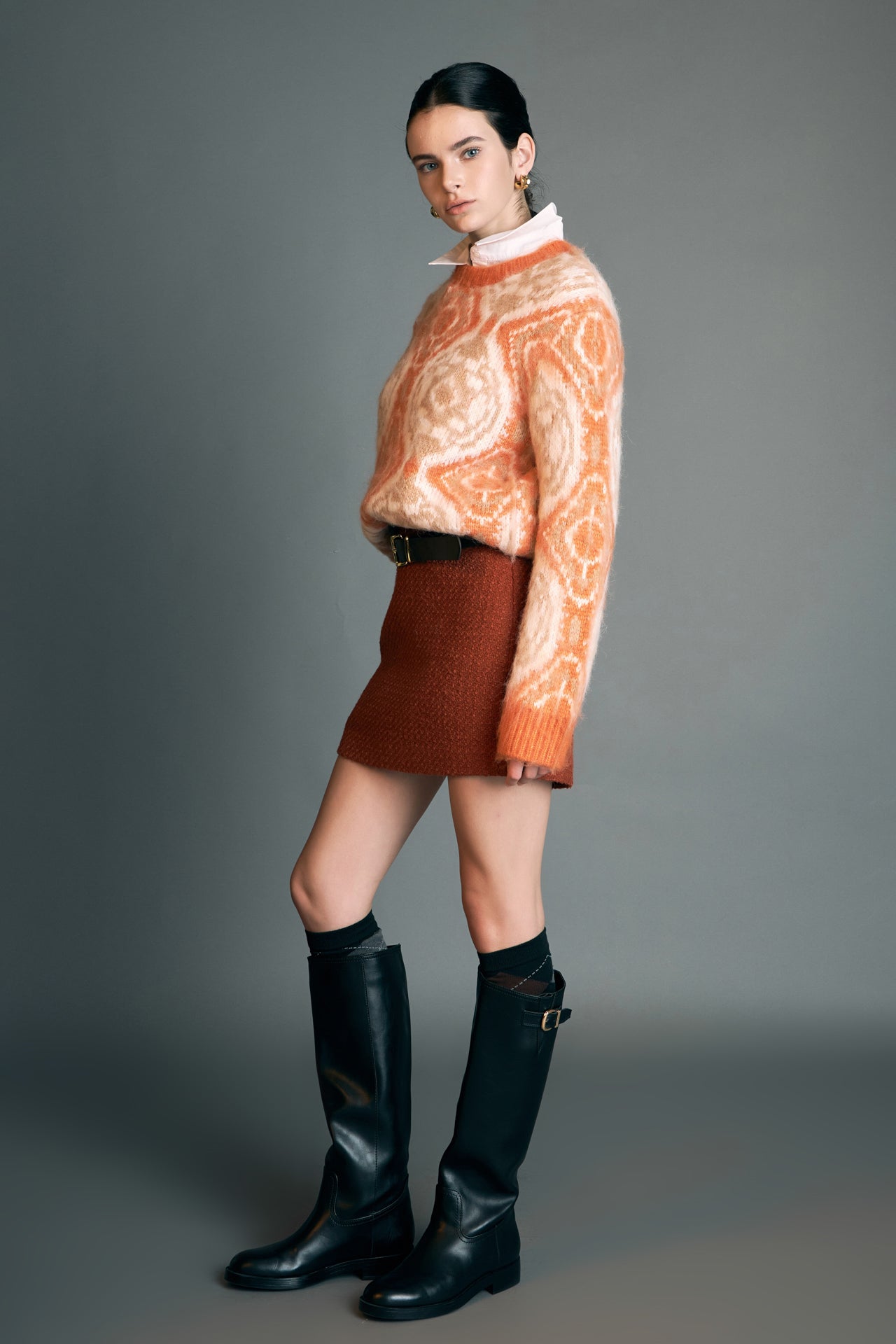 ENGLISH FACTORY - Tweed H-Line Skirt- Sold Out - SKIRTS available at Objectrare