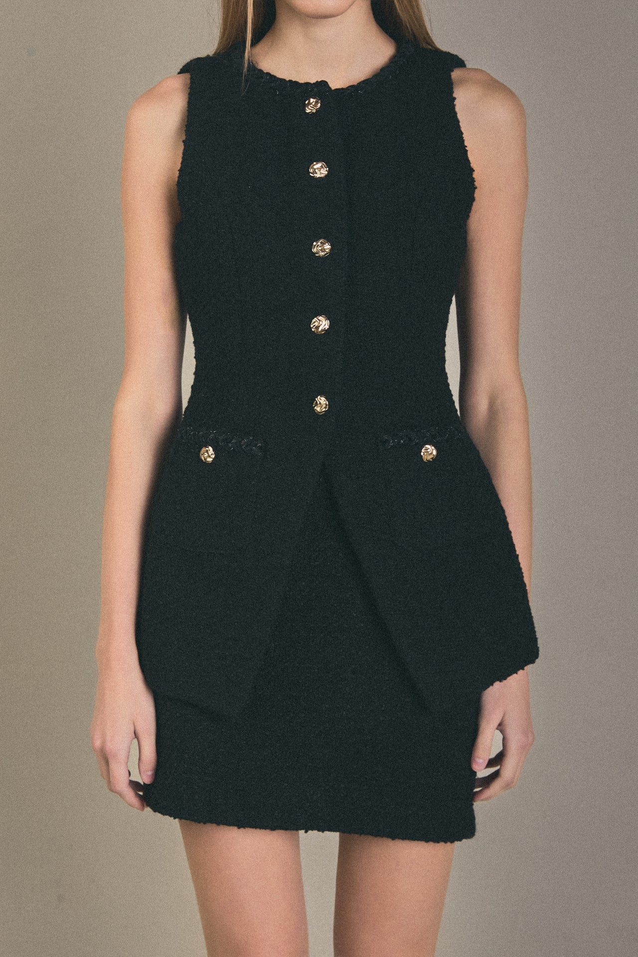 ENGLISH FACTORY - H Line Tweed Skirt - SKIRTS available at Objectrare