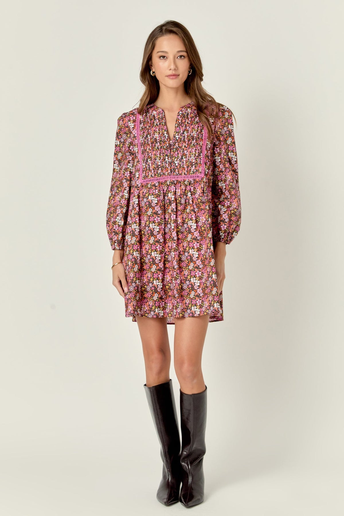 ENGLISH FACTORY - Printed Mini Dress - DRESSES available at Objectrare