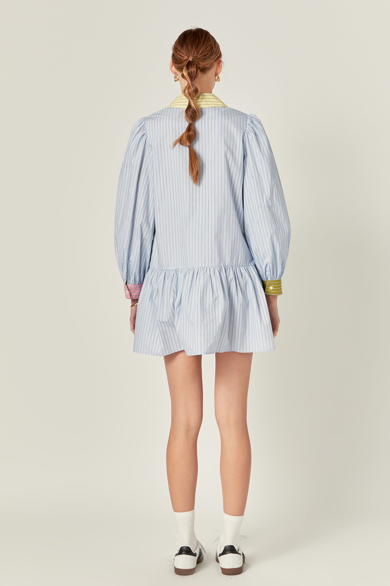 ENGLISH FACTORY - Color Block Stripe Mini Dress - DRESSES available at Objectrare