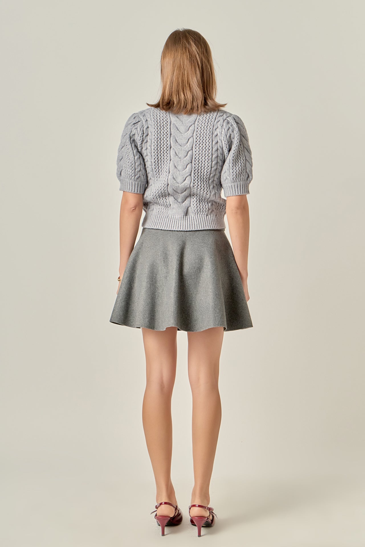 ENGLISH FACTORY - Flare Mini Skirt - SKIRTS available at Objectrare