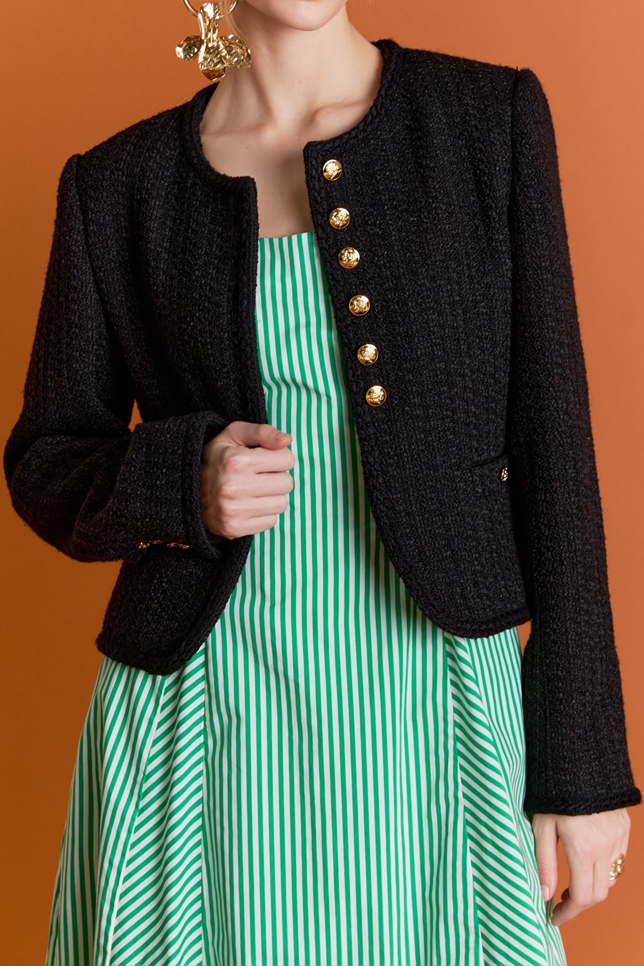 ENGLISH FACTORY - Darcy Tweed Jacket - JACKETS available at Objectrare