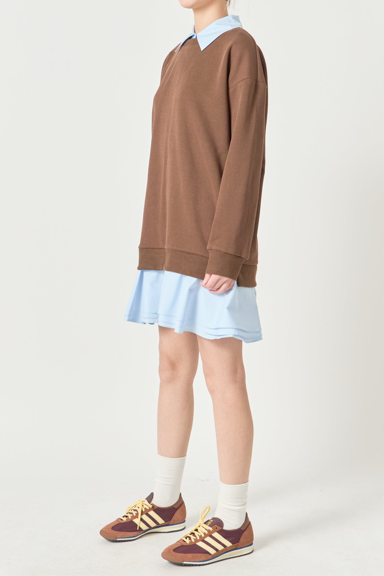 ENGLISH FACTORY - Mixed Media Mini Dress - DRESSES available at Objectrare