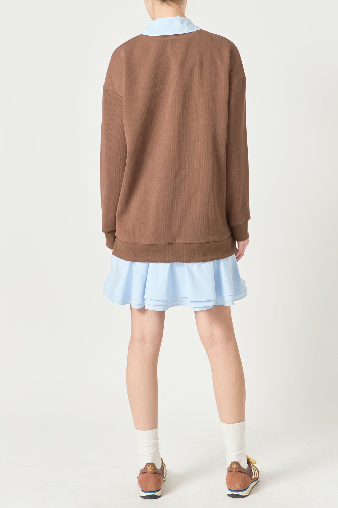 ENGLISH FACTORY - Mixed Media Mini Dress - DRESSES available at Objectrare